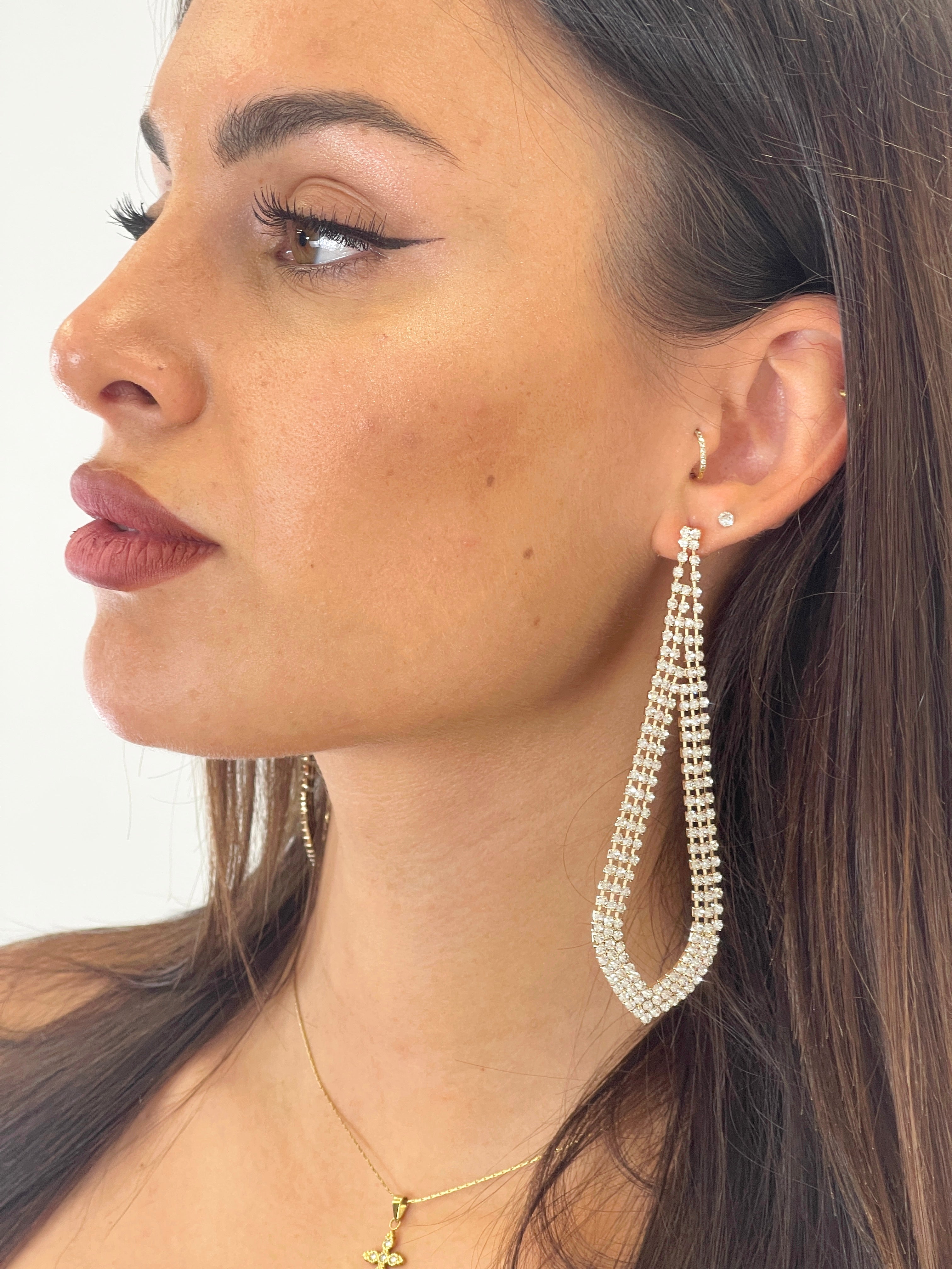 Pendientes lagrima pedrería - Zebra&Maduixa®