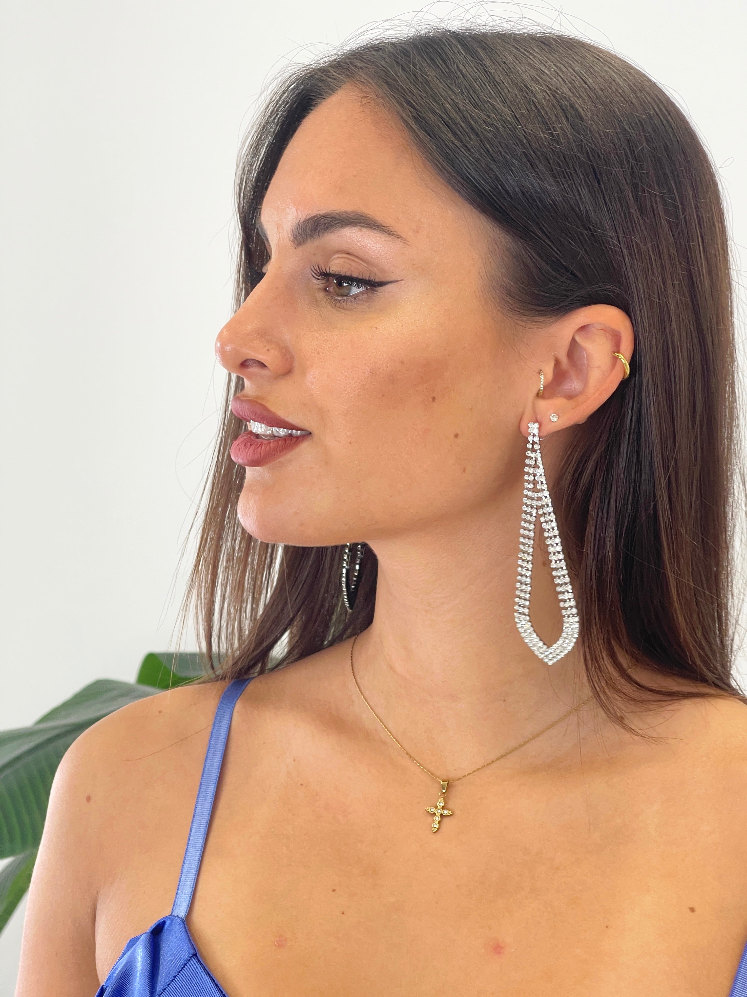 Pendientes lagrima pedrería - Zebra&Maduixa®