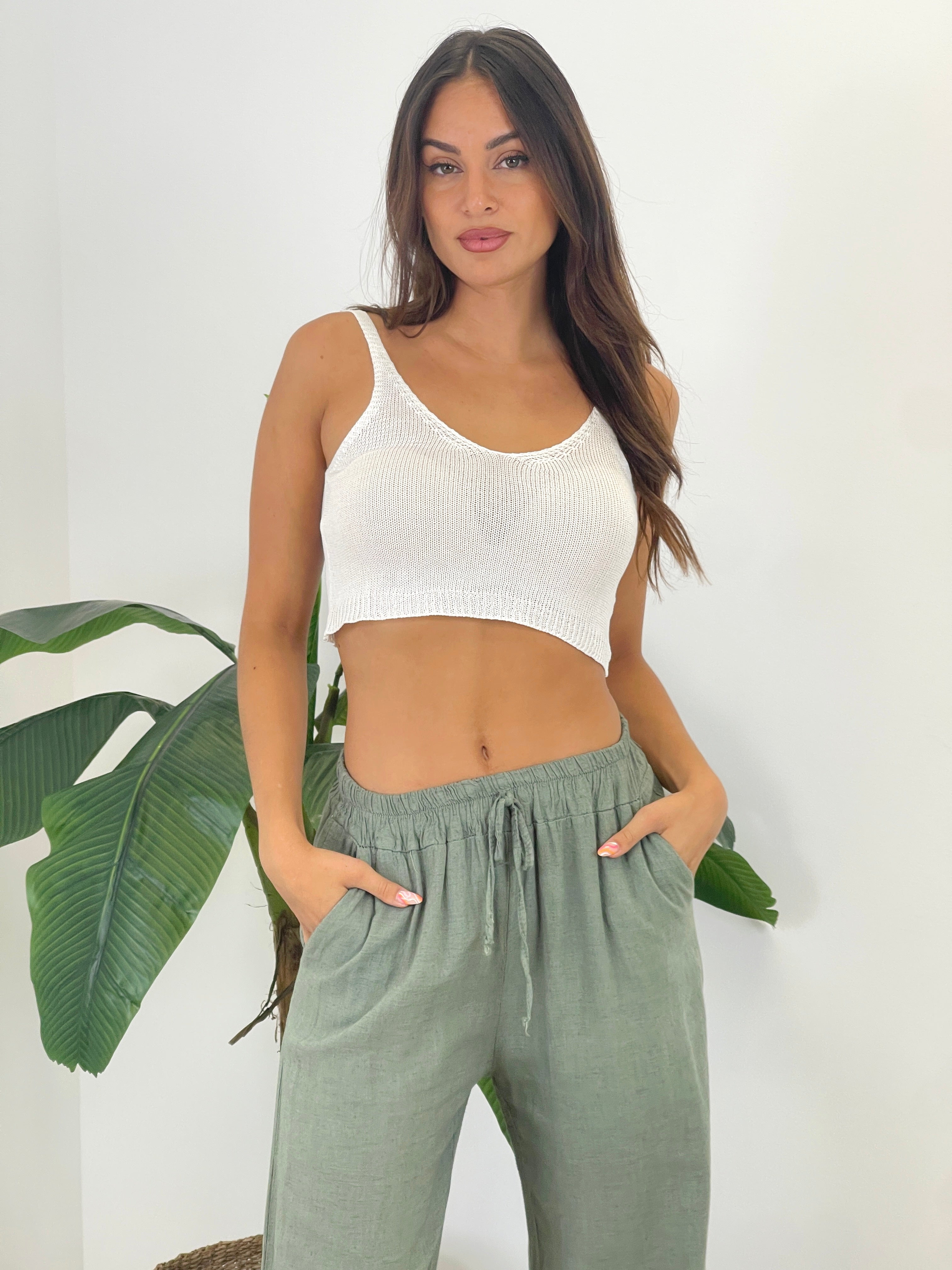Crop top en maille Palma