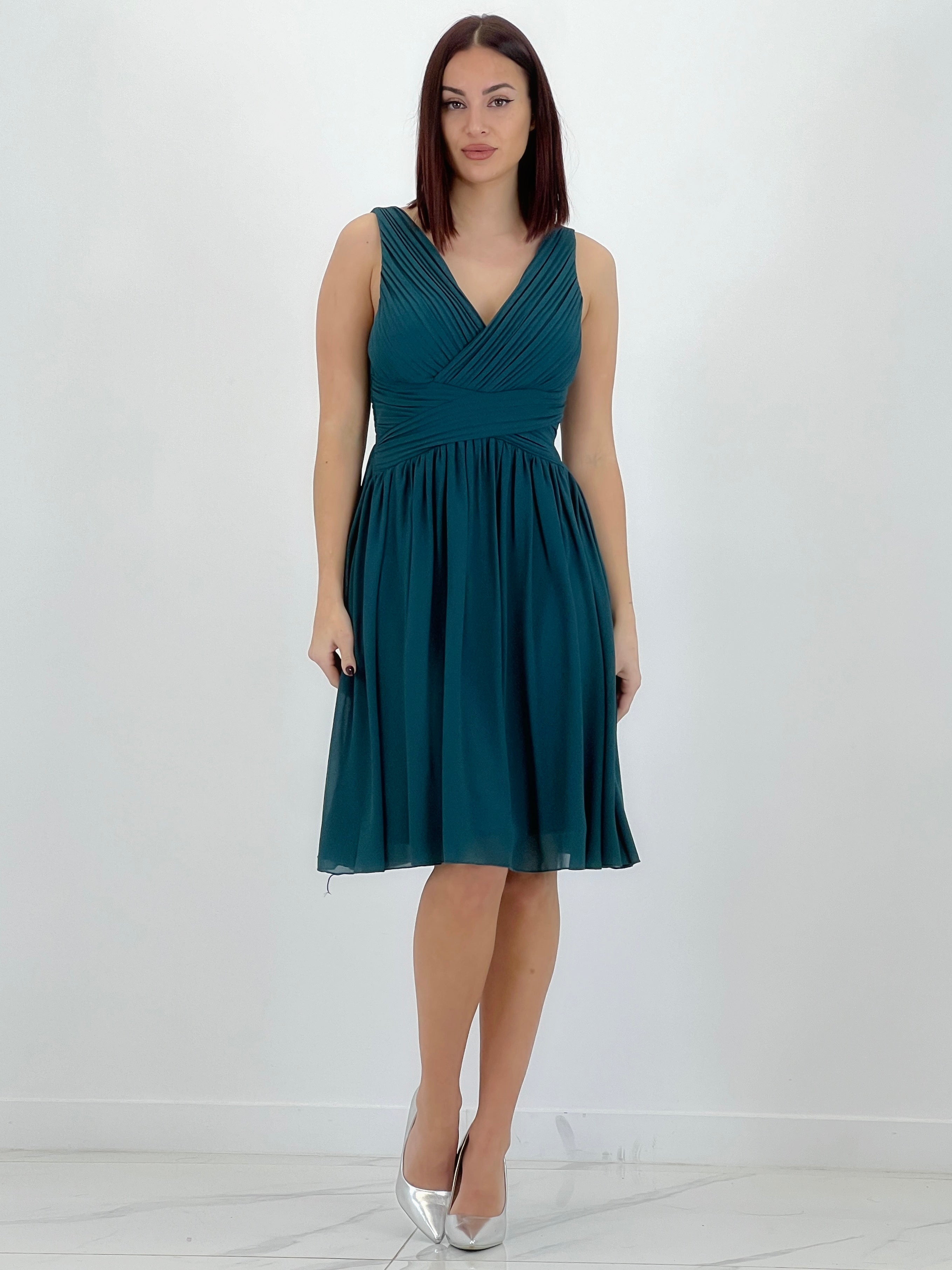 Vestido Elvia drapeado corto - Zebra&Maduixa®