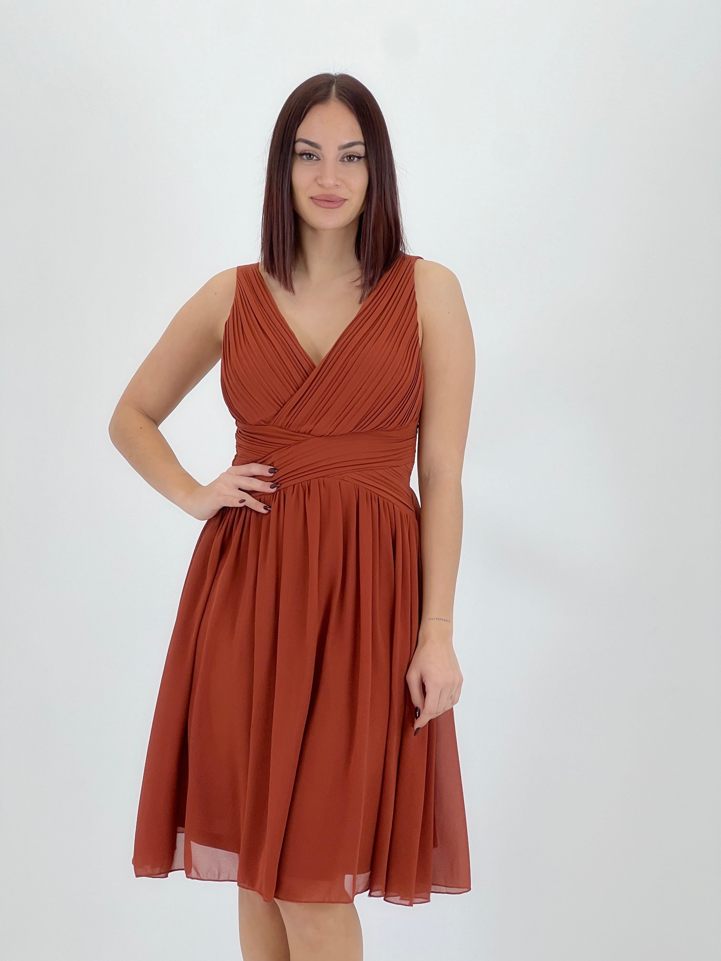 Vestido Elvia drapeado corto - Zebra&Maduixa®