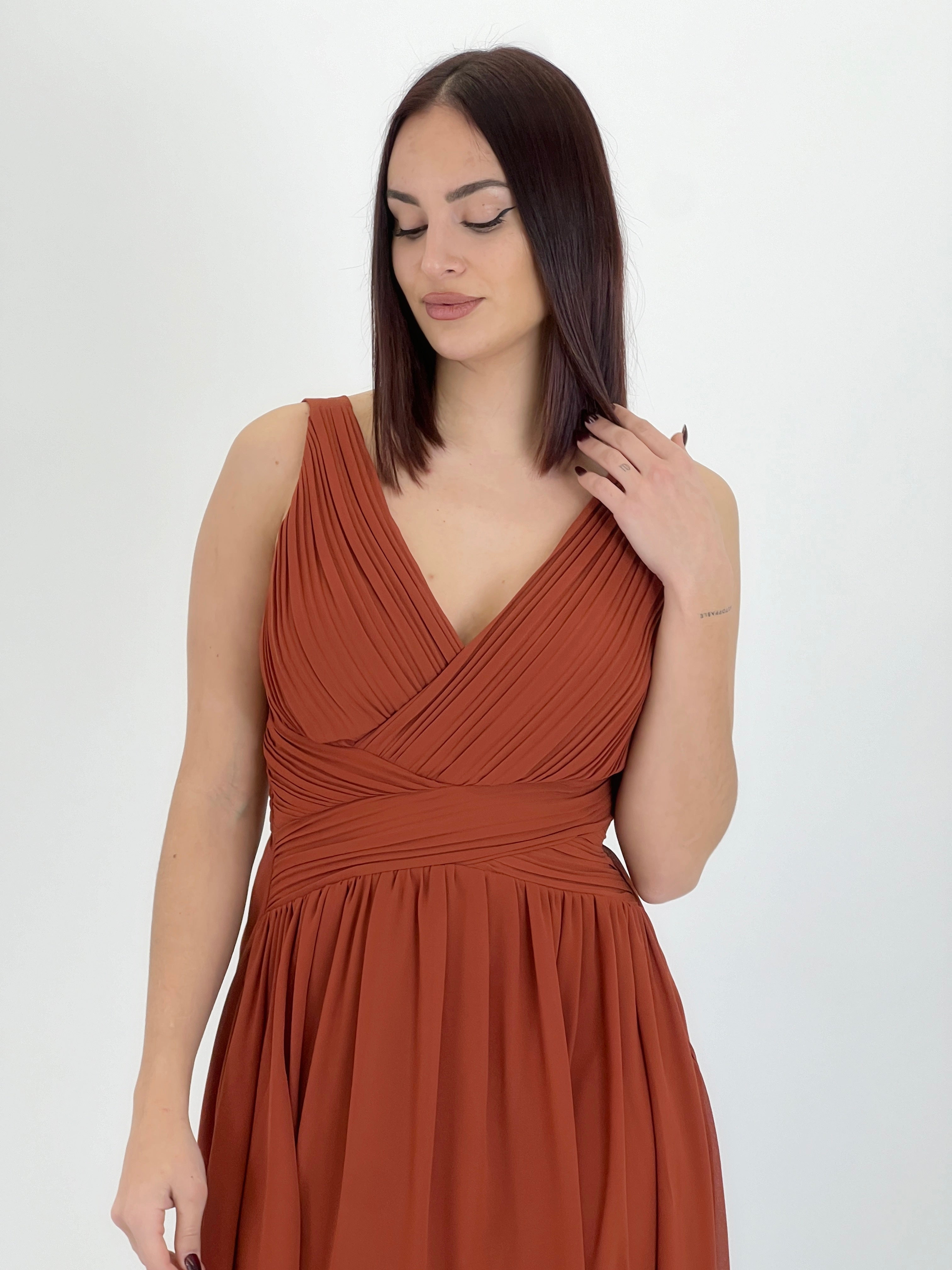 Vestido Elvia drapeado corto - Zebra&Maduixa®