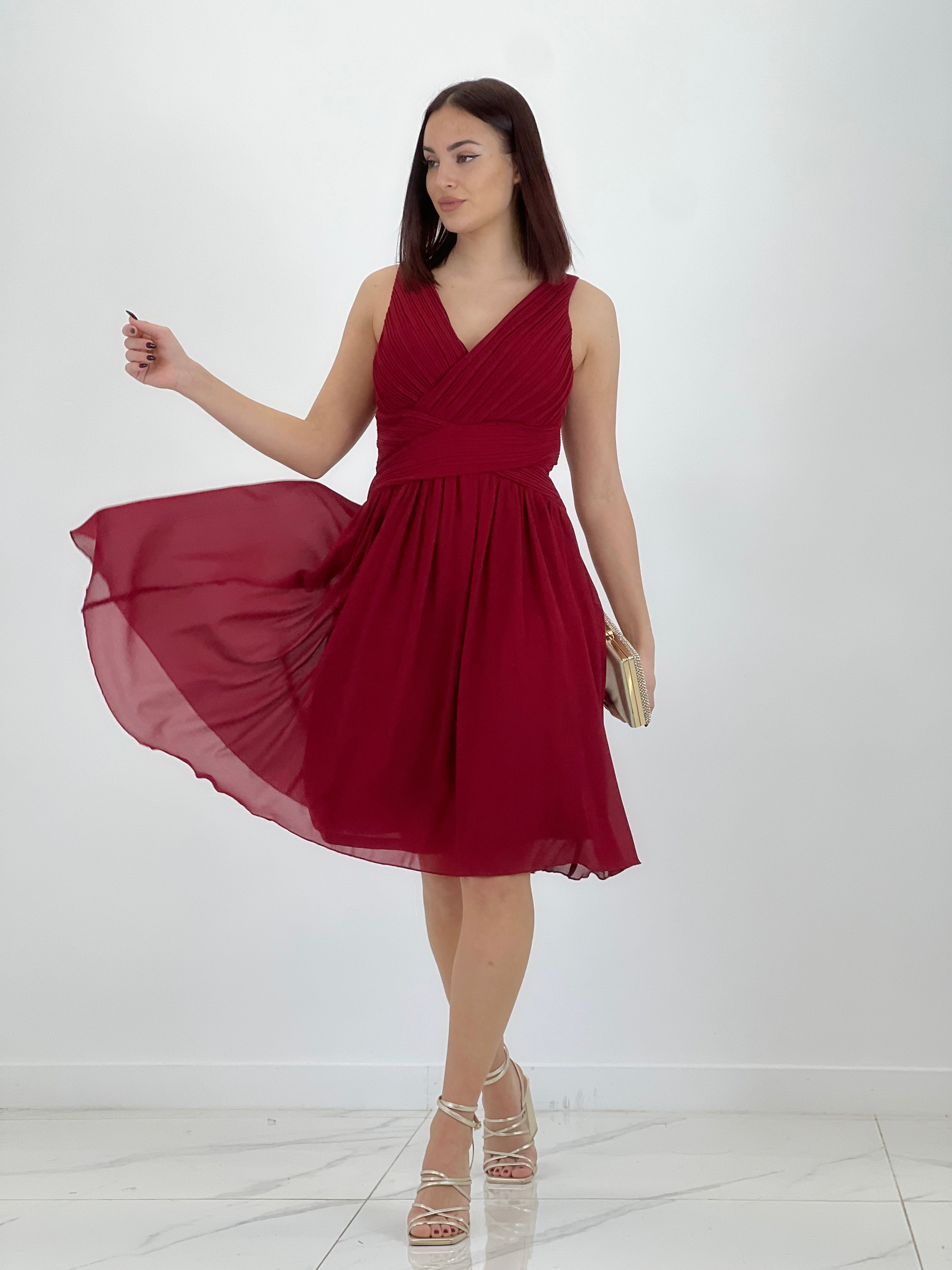 Vestido Elvia drapeado corto - Zebra&Maduixa®