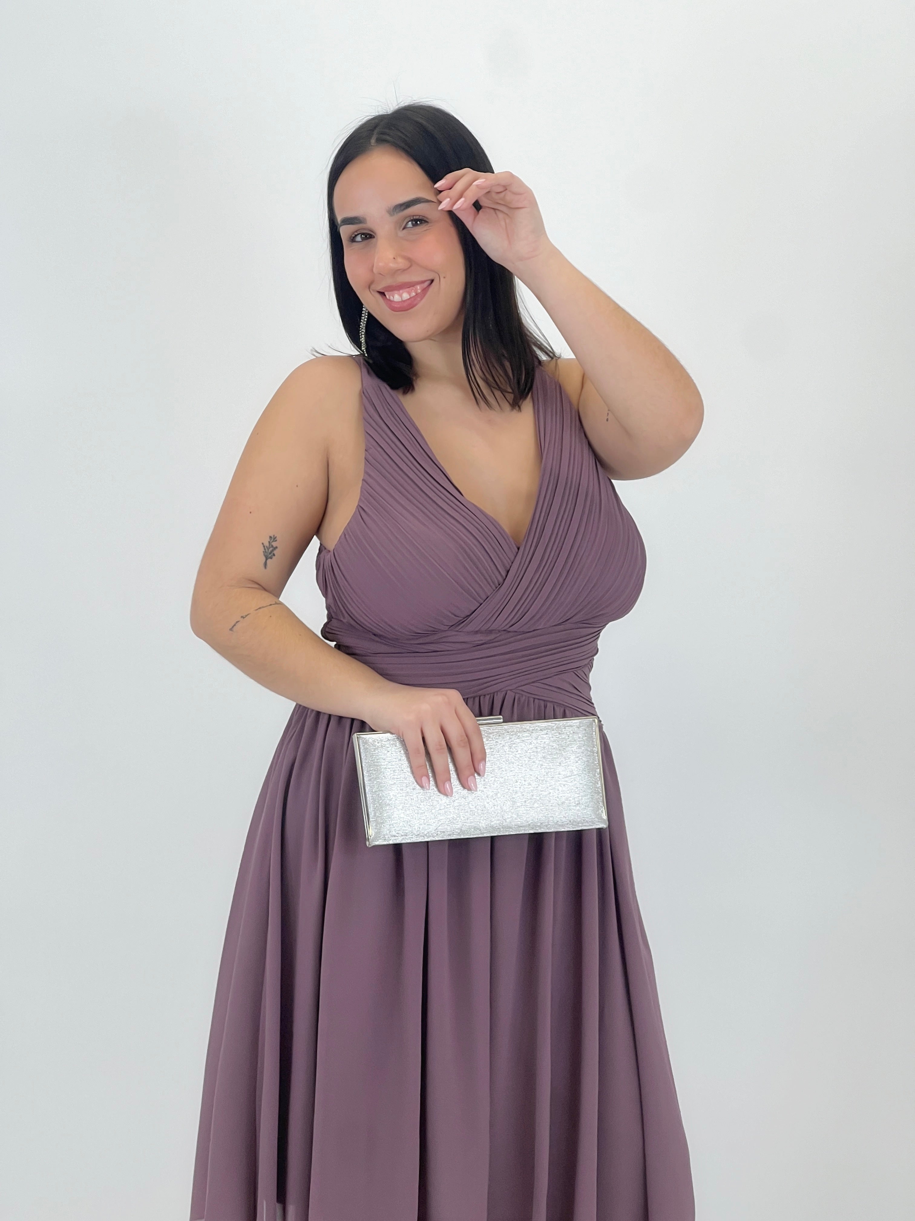 Vestido Elvia drapeado corto - Zebra&Maduixa®