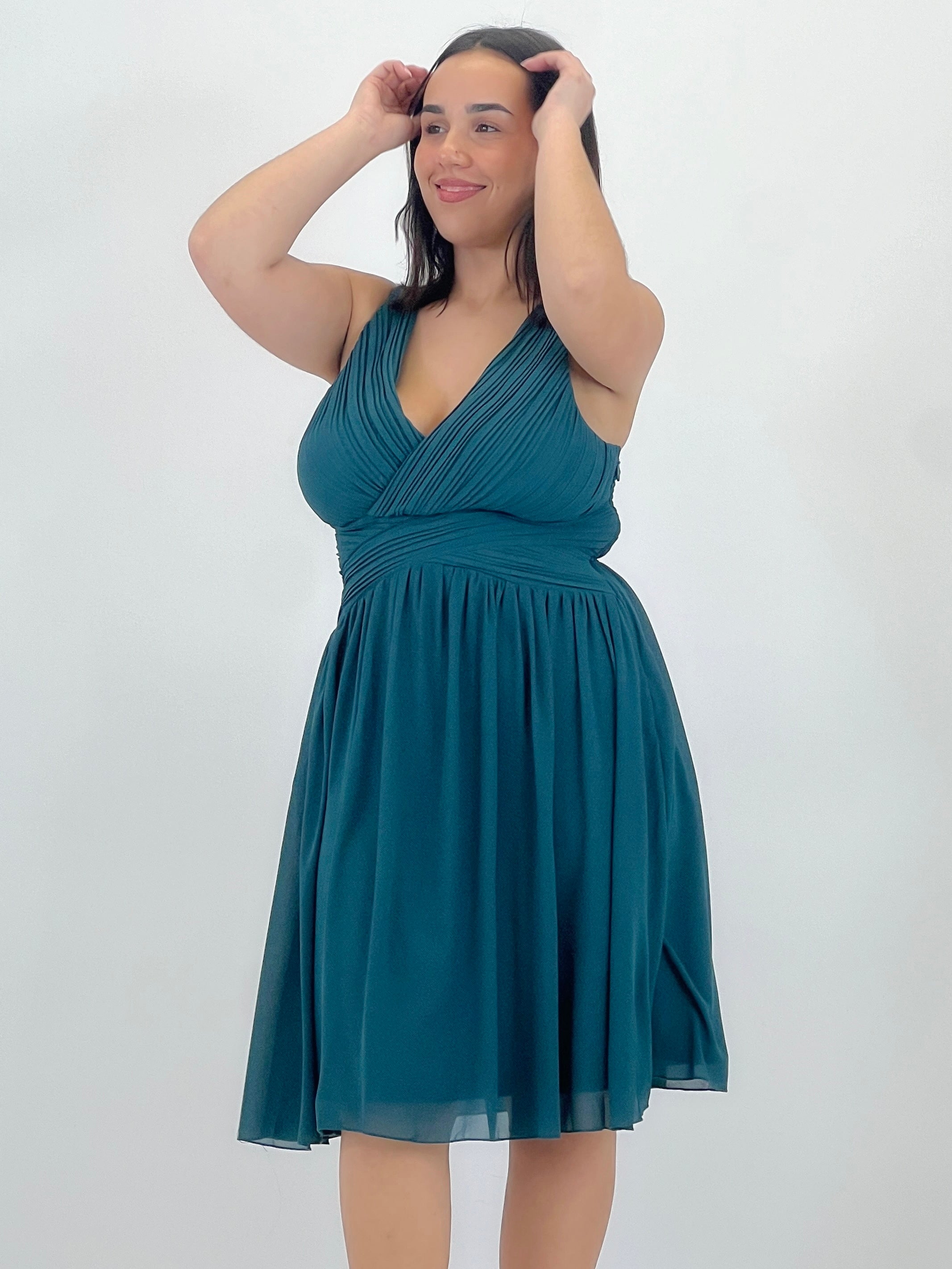 Vestido Elvia drapeado corto - Zebra&Maduixa®