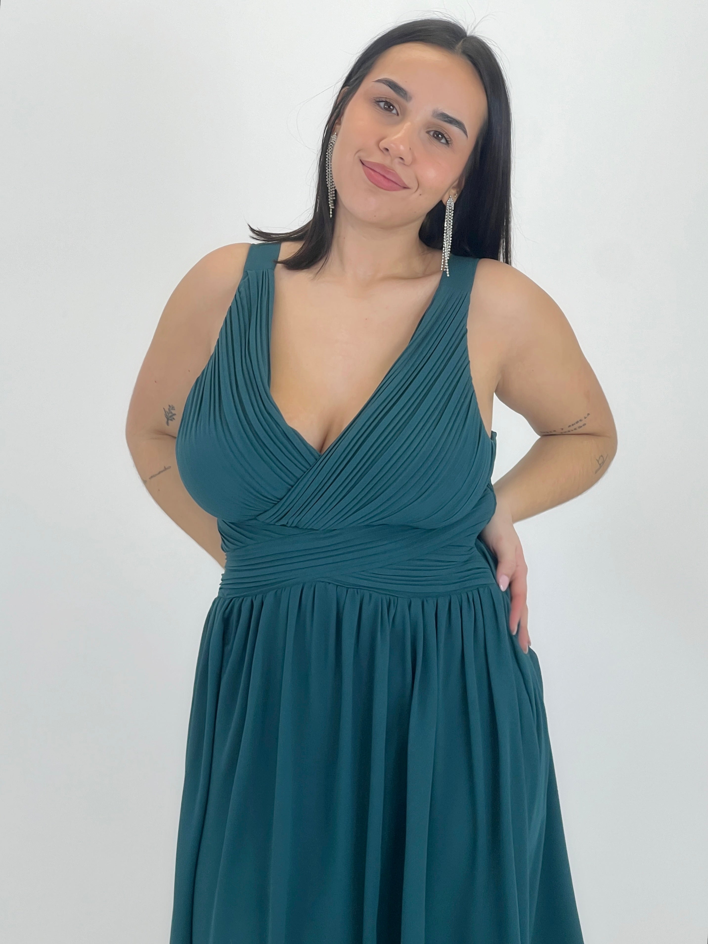Vestido Elvia drapeado corto - Zebra&Maduixa®