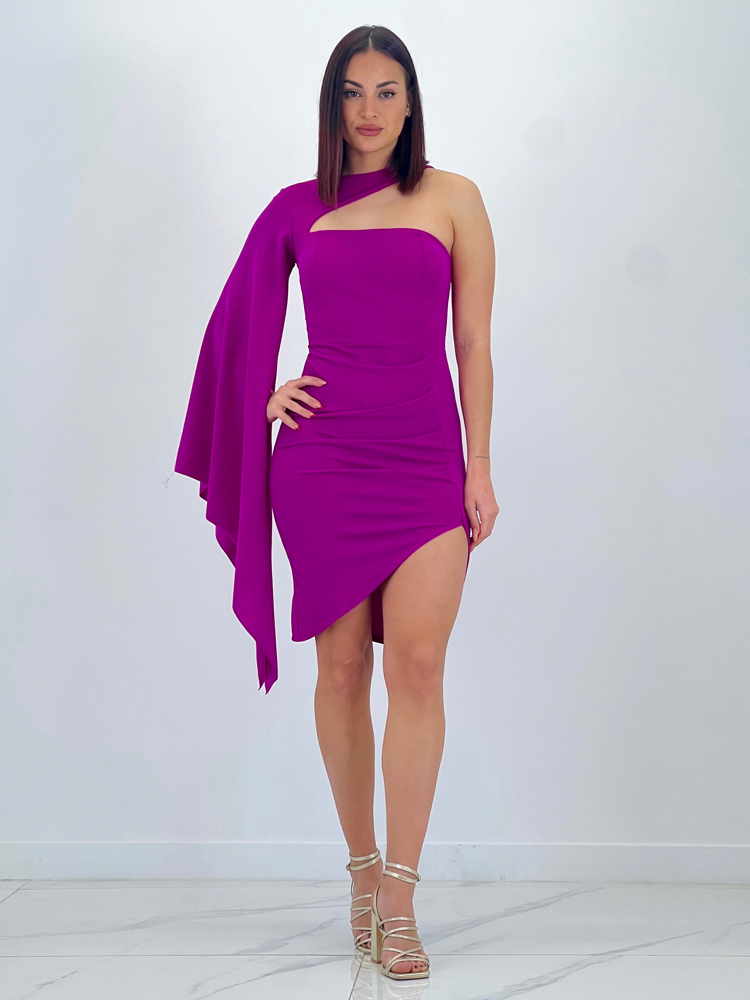 Vestido manga capa Dunia