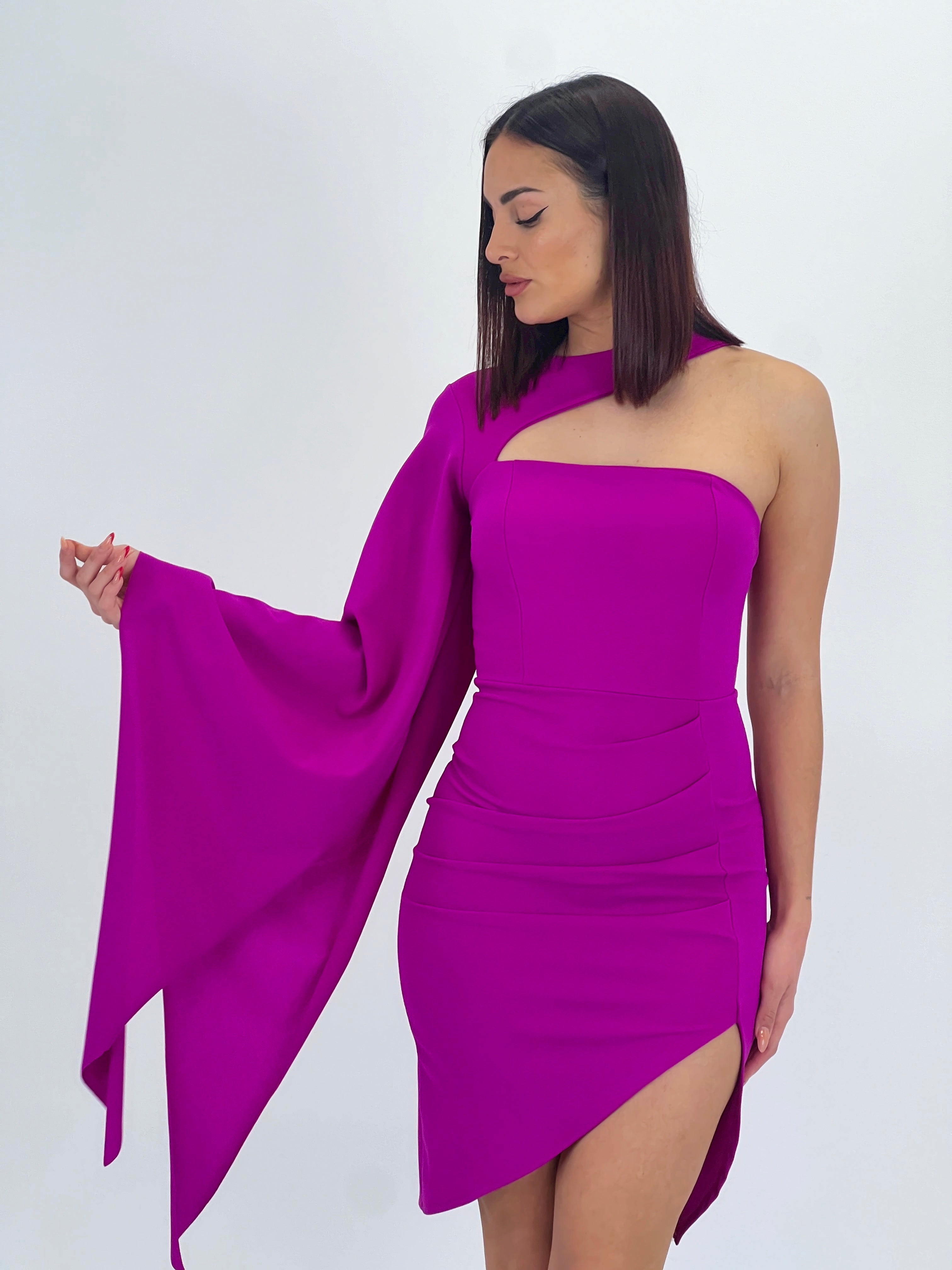 Vestido manga capa Dunia