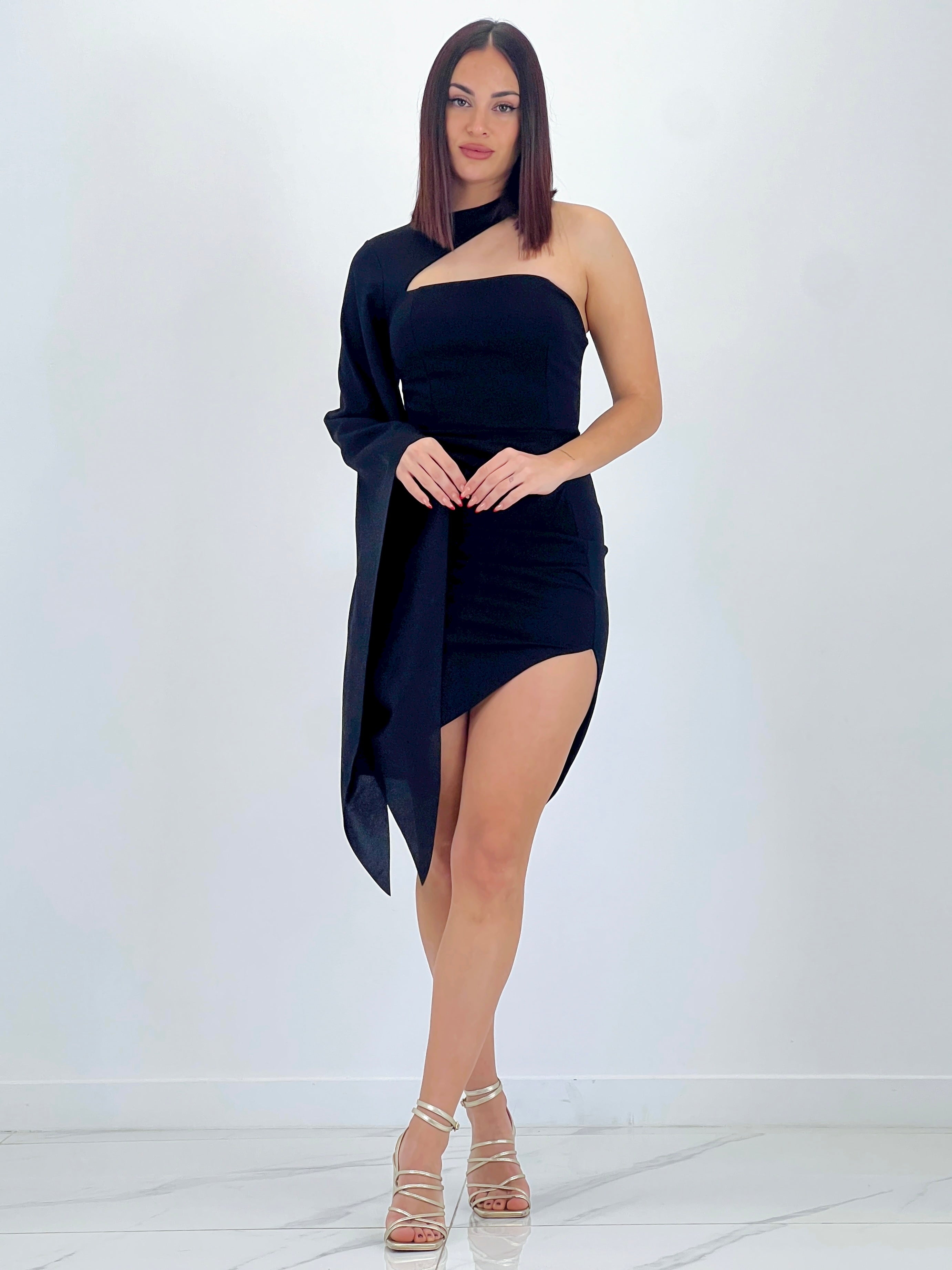 Vestido manga capa Dunia