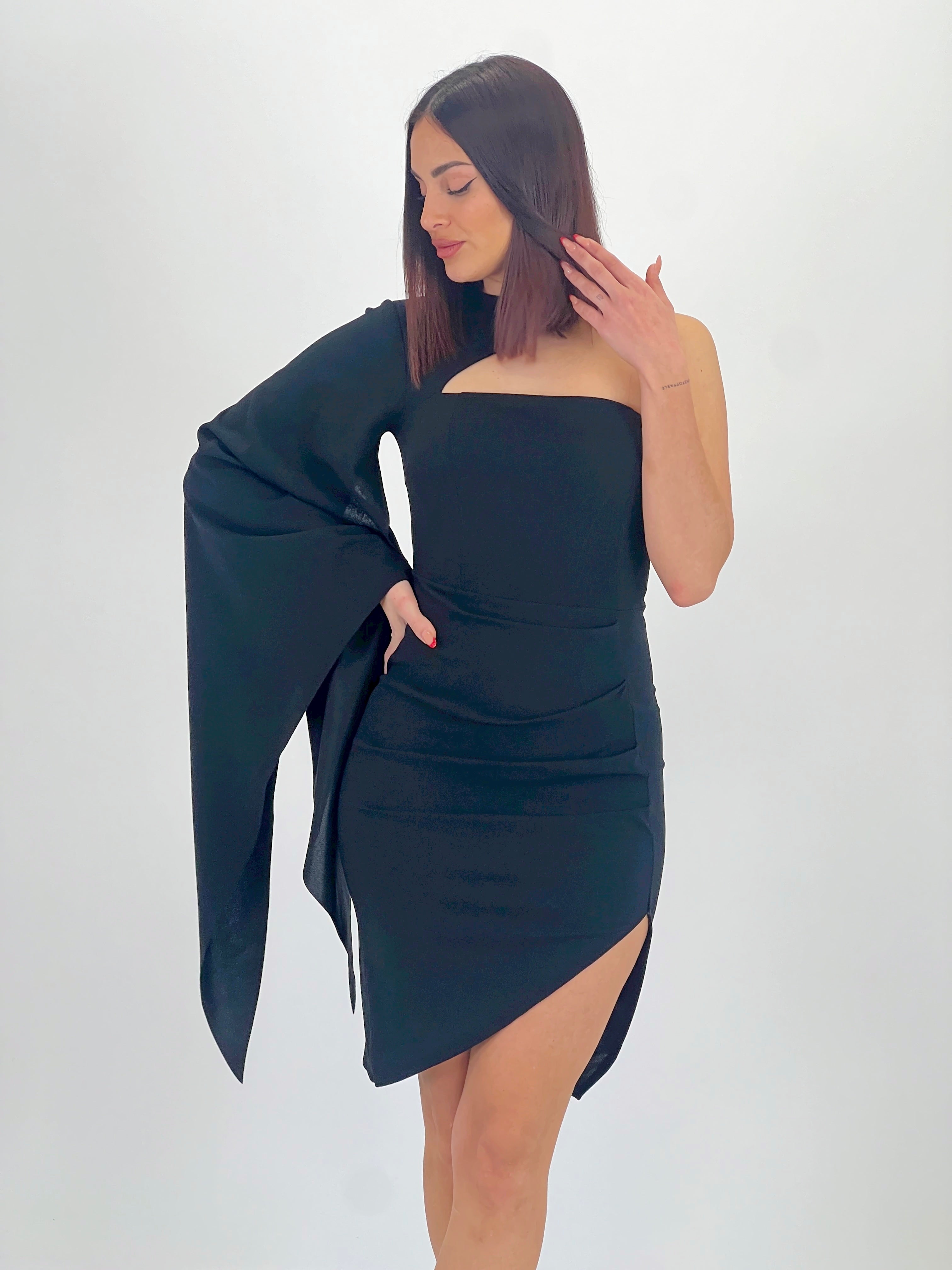 Vestido manga capa Dunia