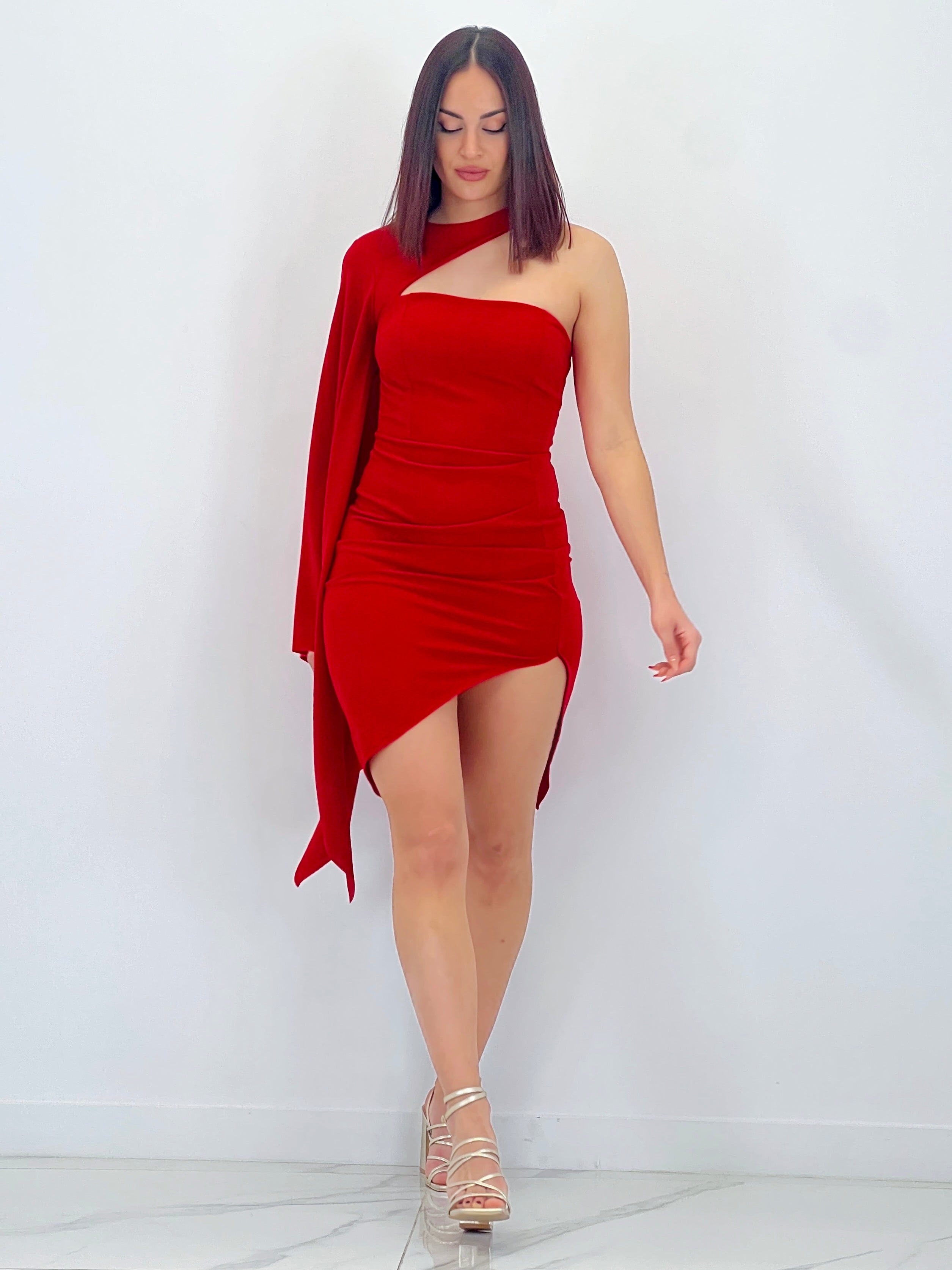 Vestido manga capa Dunia