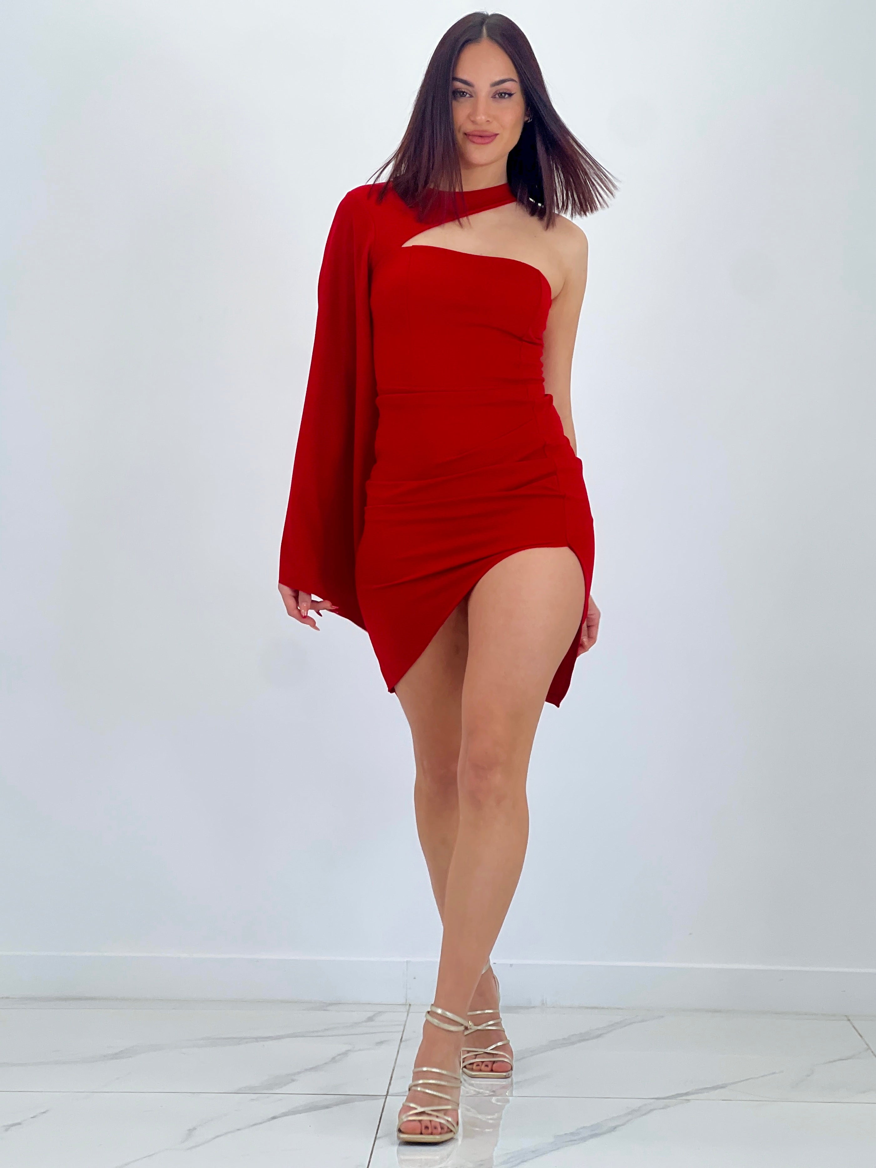 Vestido manga capa Dunia