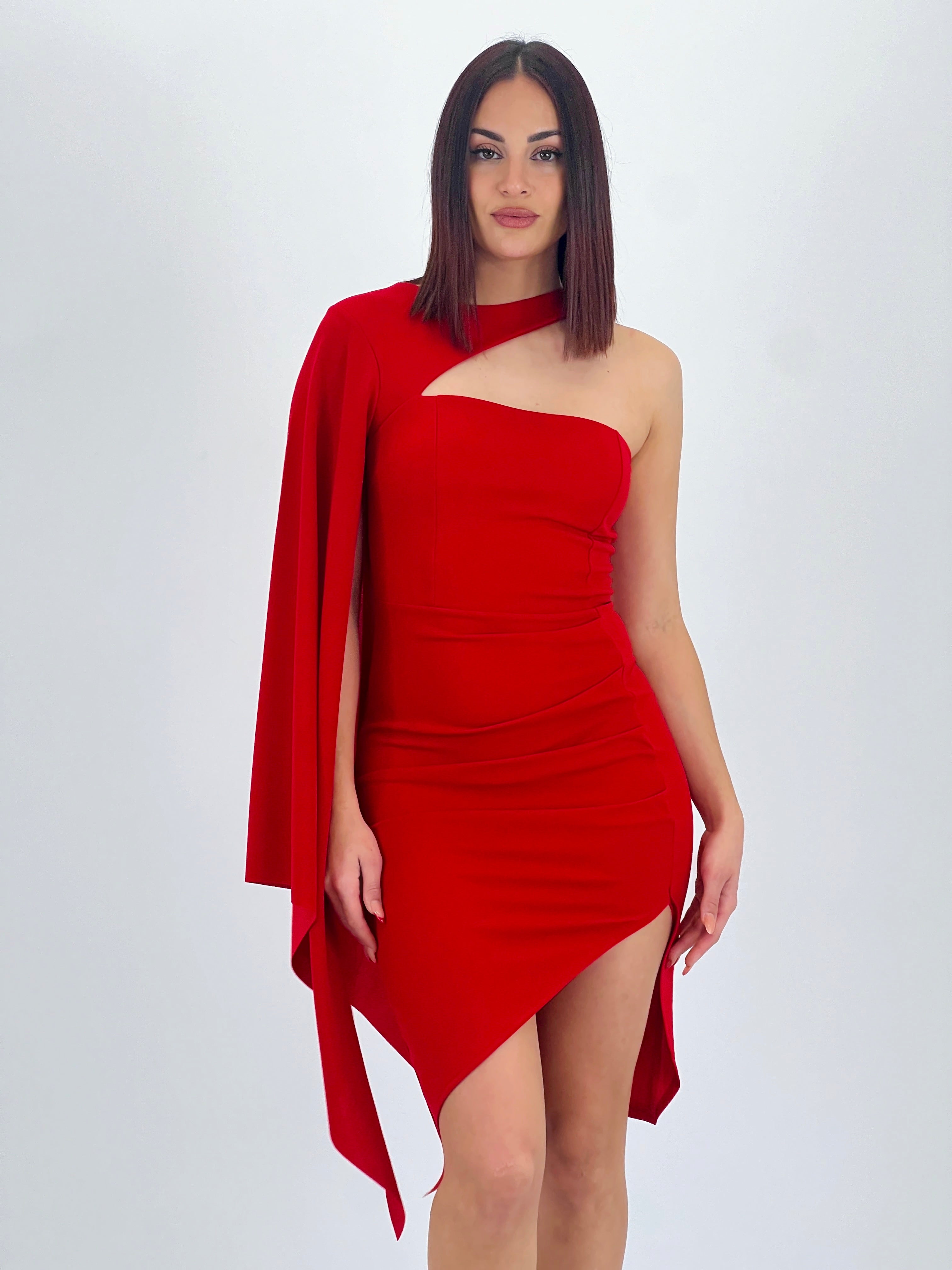 Vestido manga capa Dunia