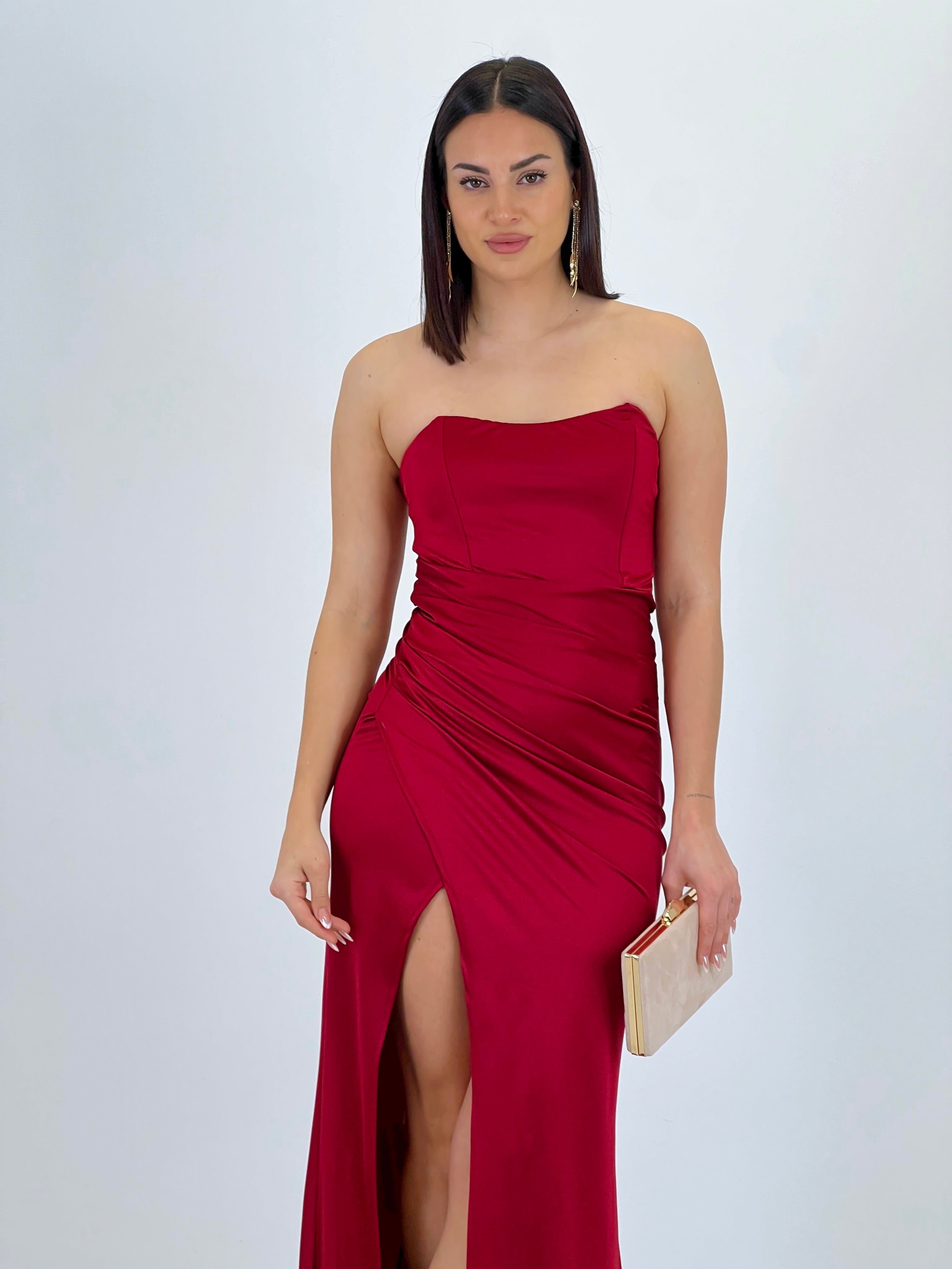 Vestido fruncido espalda cruzada Dina - Zebra&Maduixa®