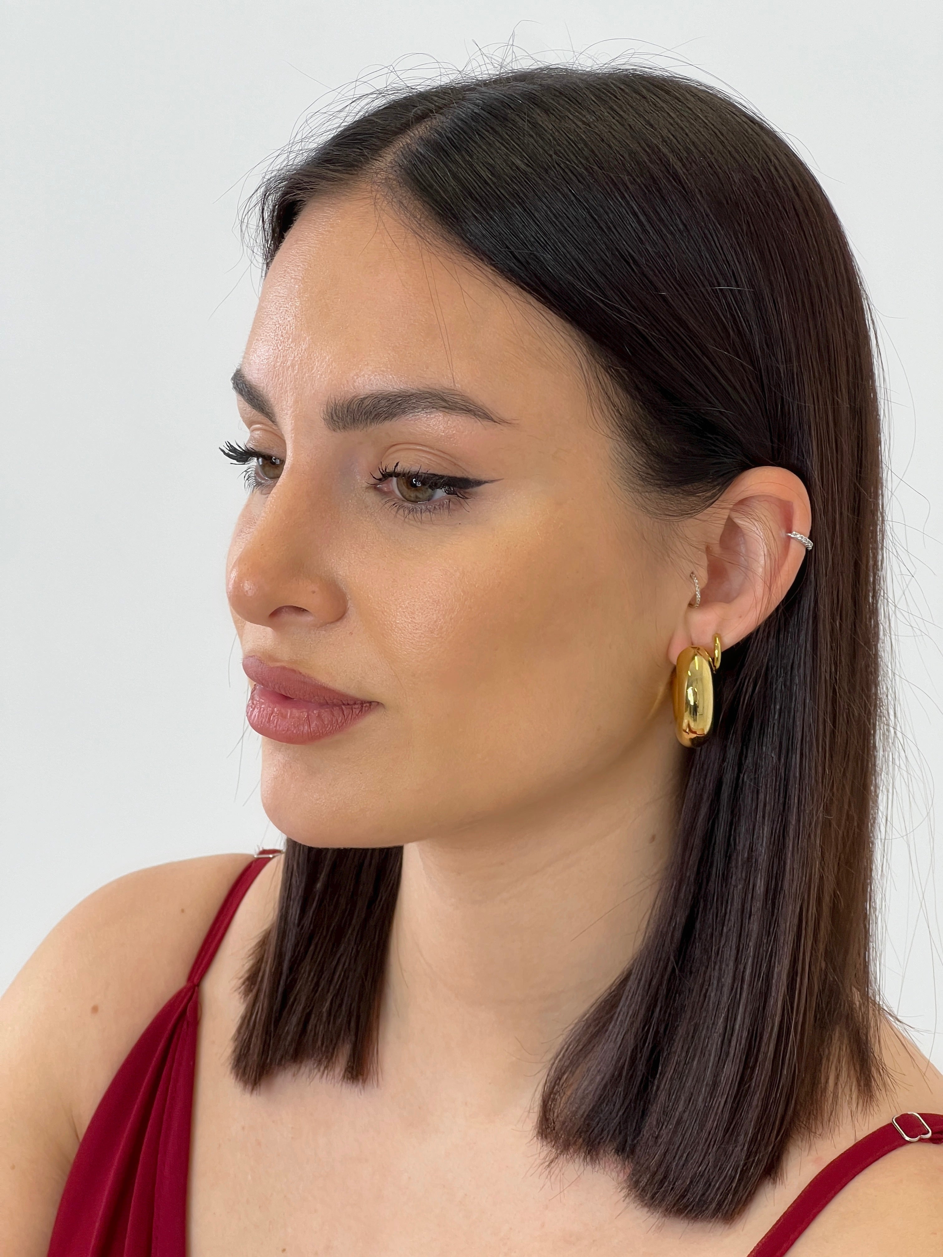 Pendientes aro grueso grande - Zebra&Maduixa®