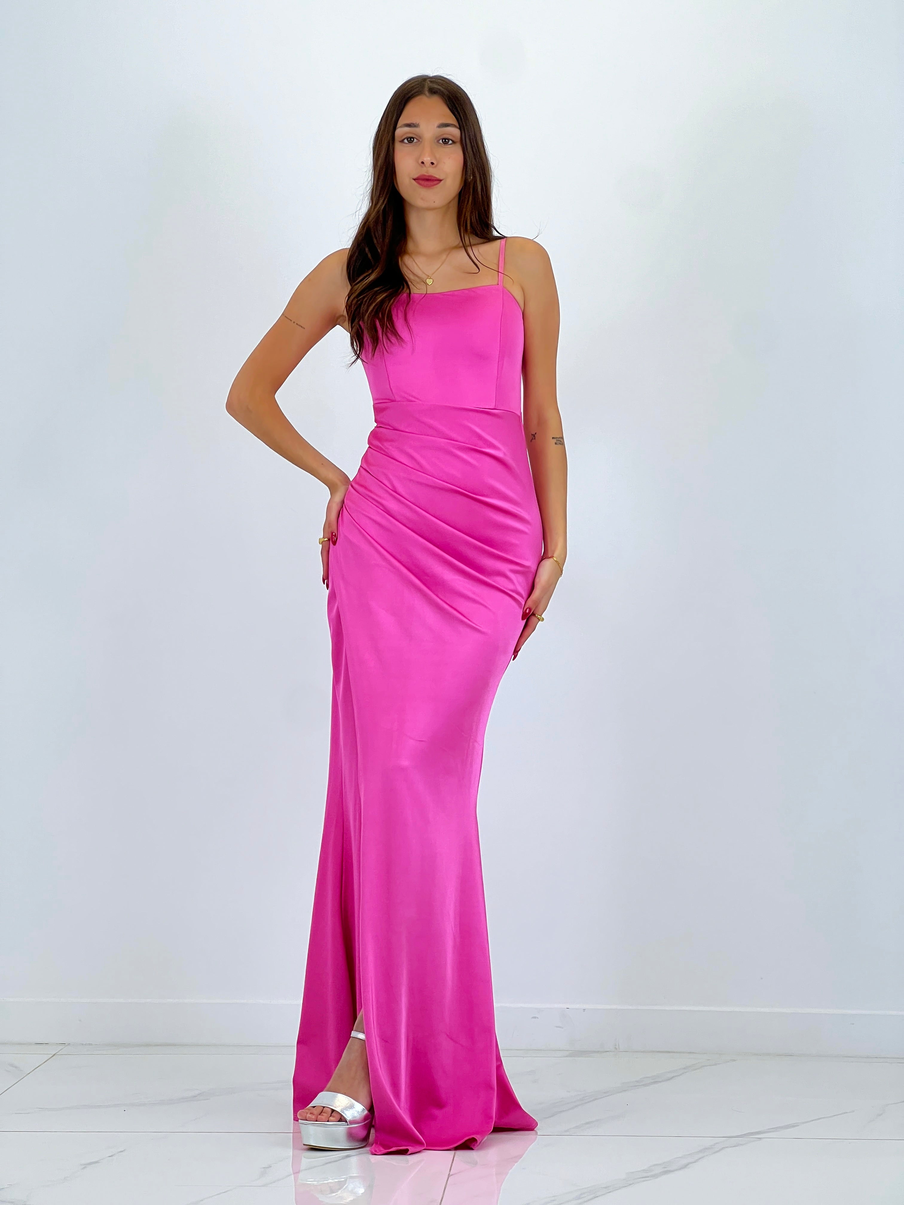 Vestido fruncido espalda cruzada Dina - Zebra&Maduixa®