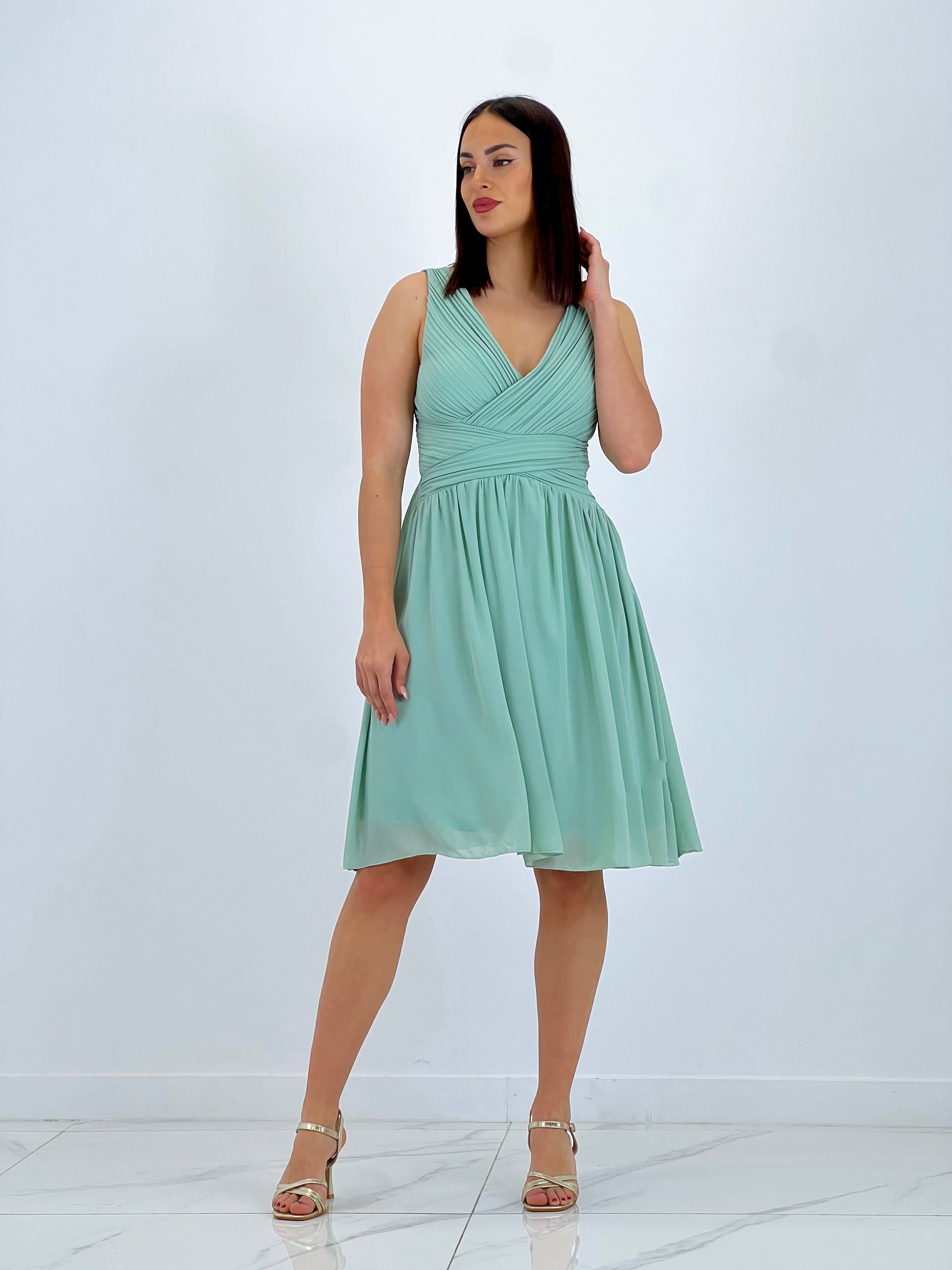 Vestido Elvia drapeado corto - Zebra&Maduixa®