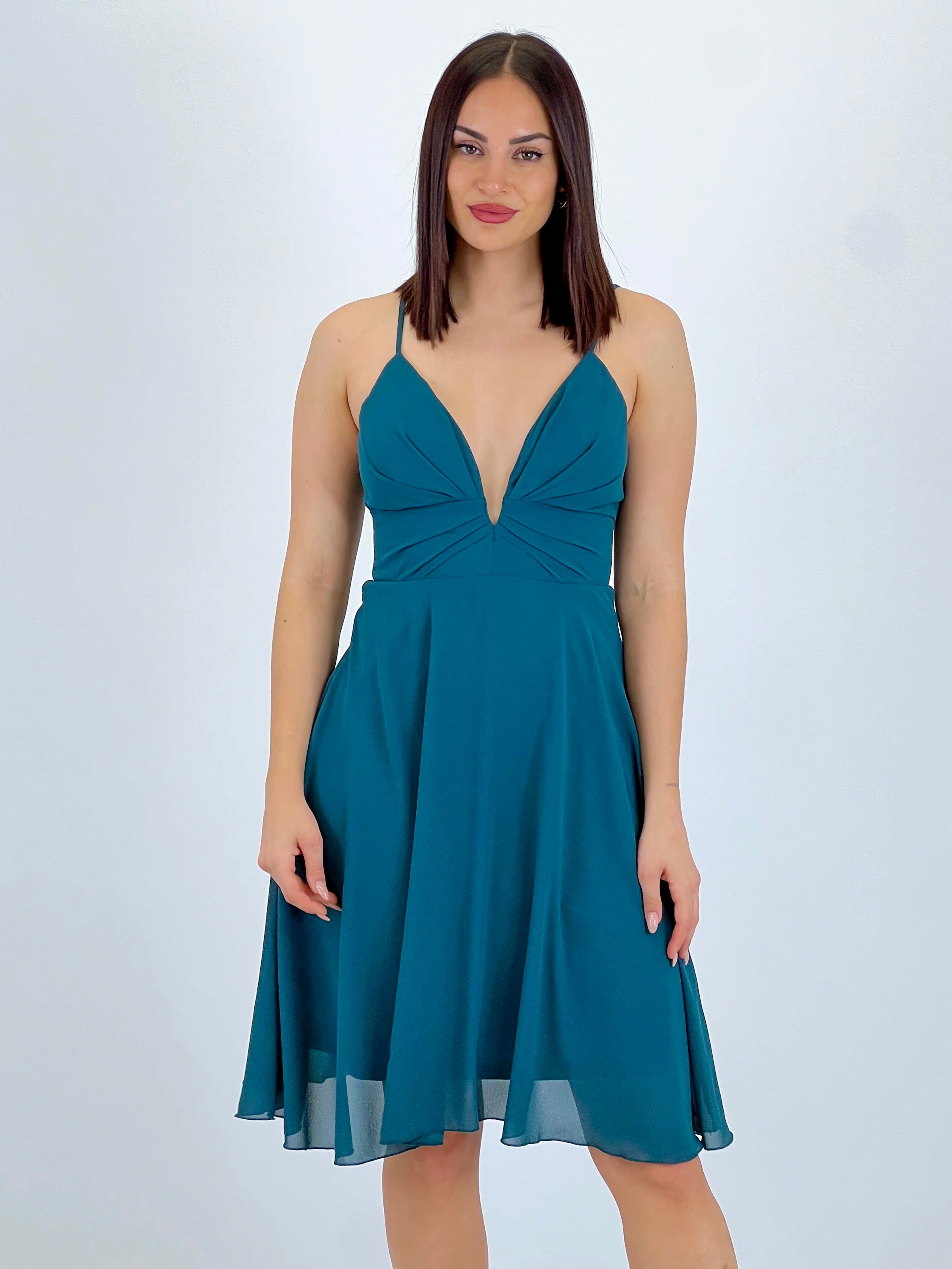 Vestido ceremonia Escote V corto - Zebra&Maduixa®