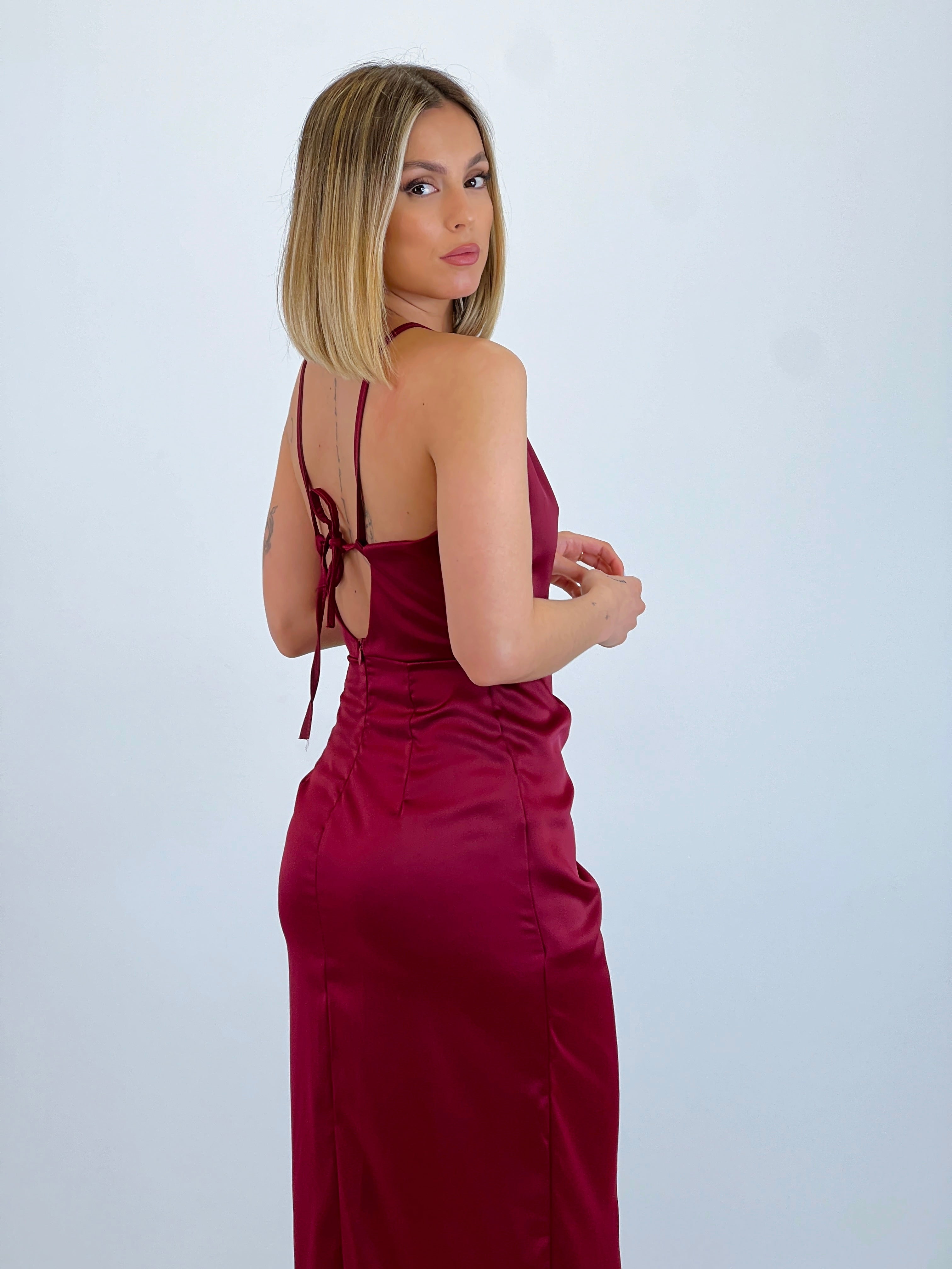 Vestido raso halter Gala - Zebra&Maduixa®
