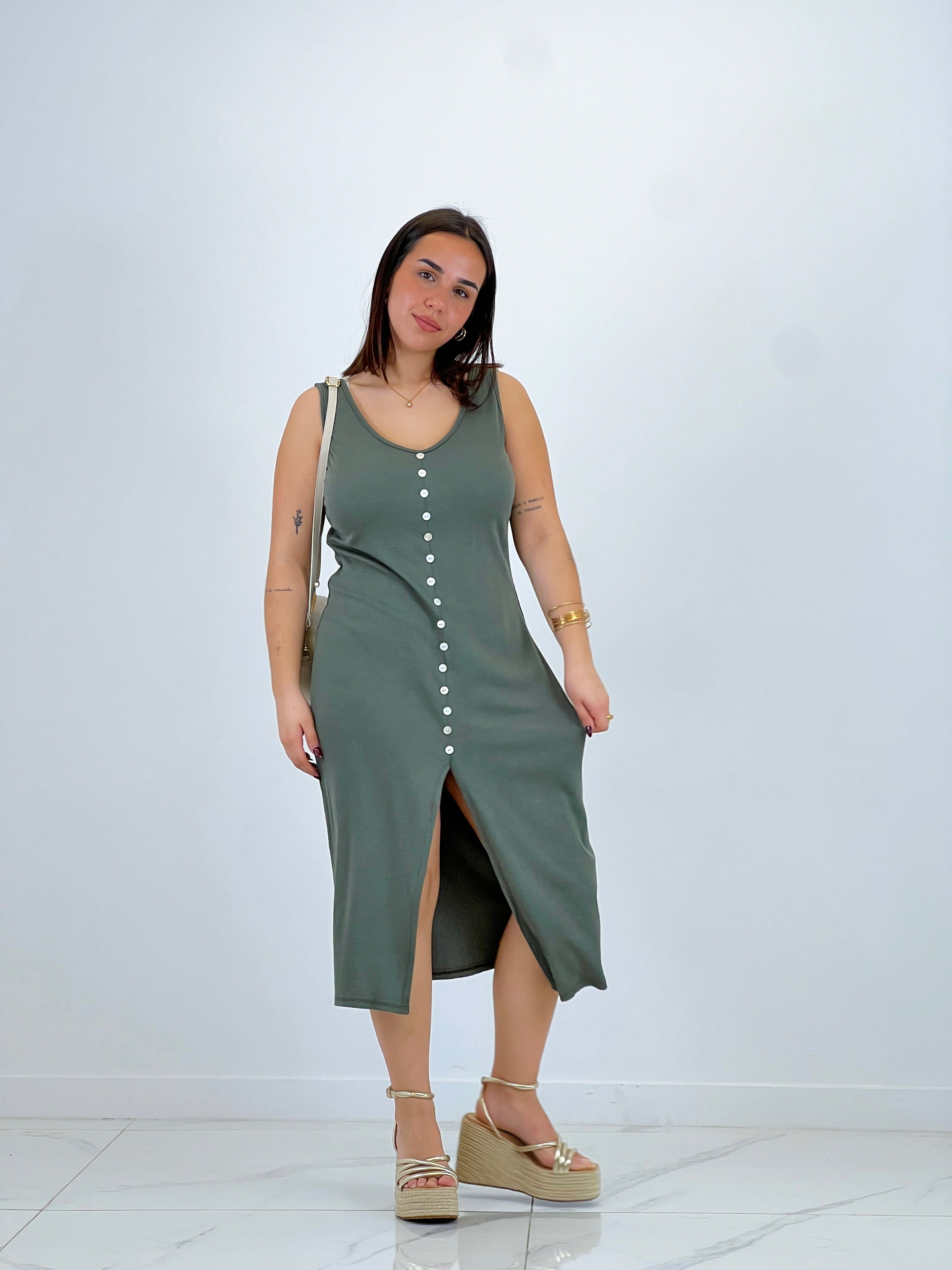 Vestido canalé botones - Zebra&Maduixa®