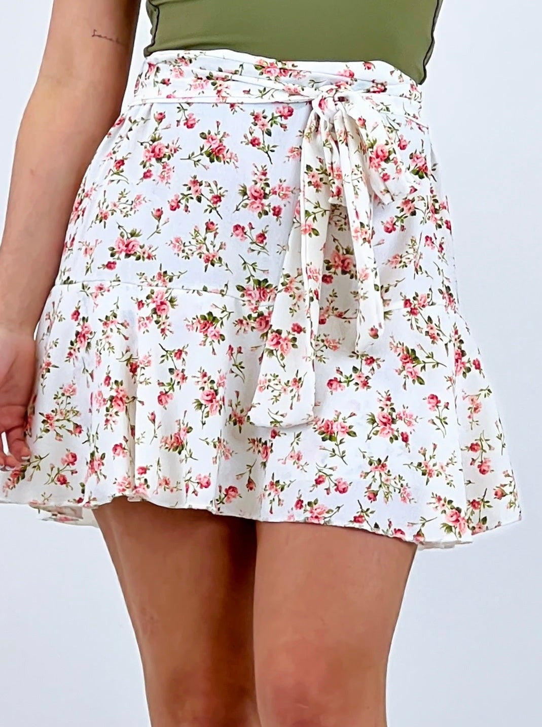 Jupe-culotte fleurs