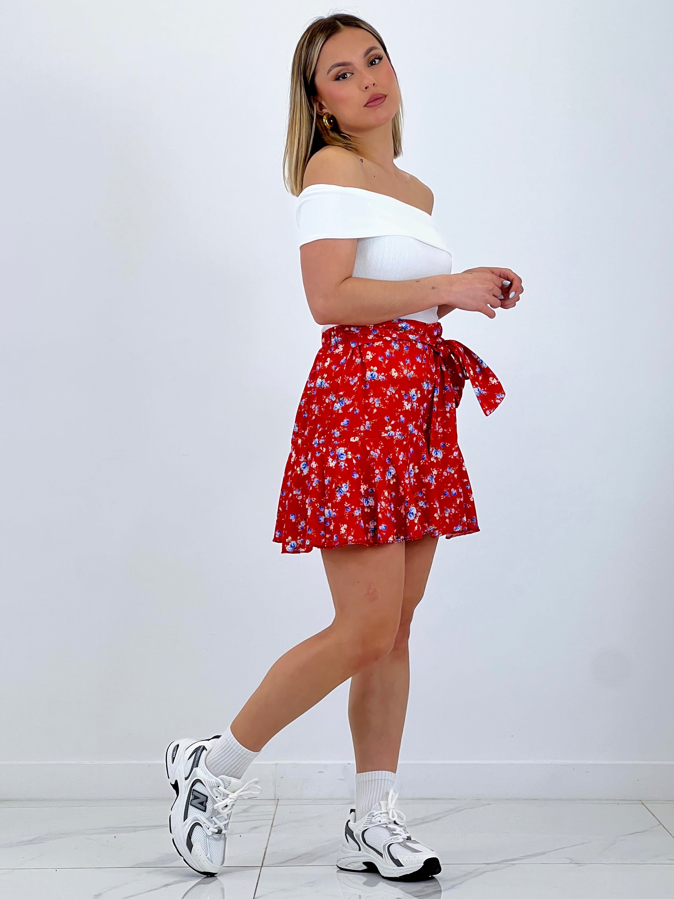 Jupe-culotte fleurs
