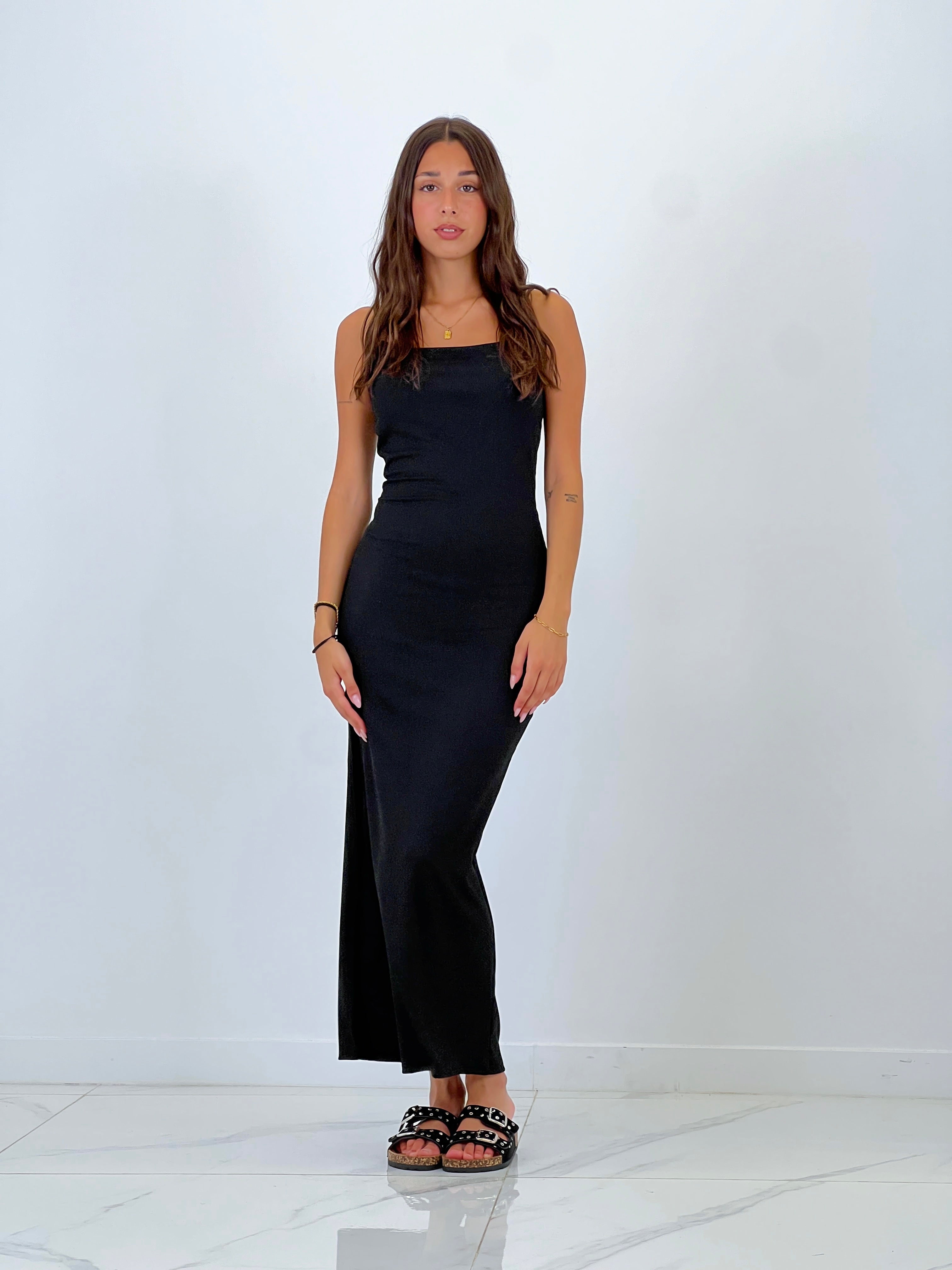 Vestido tiras canalé nudo espalda - Zebra&Maduixa®