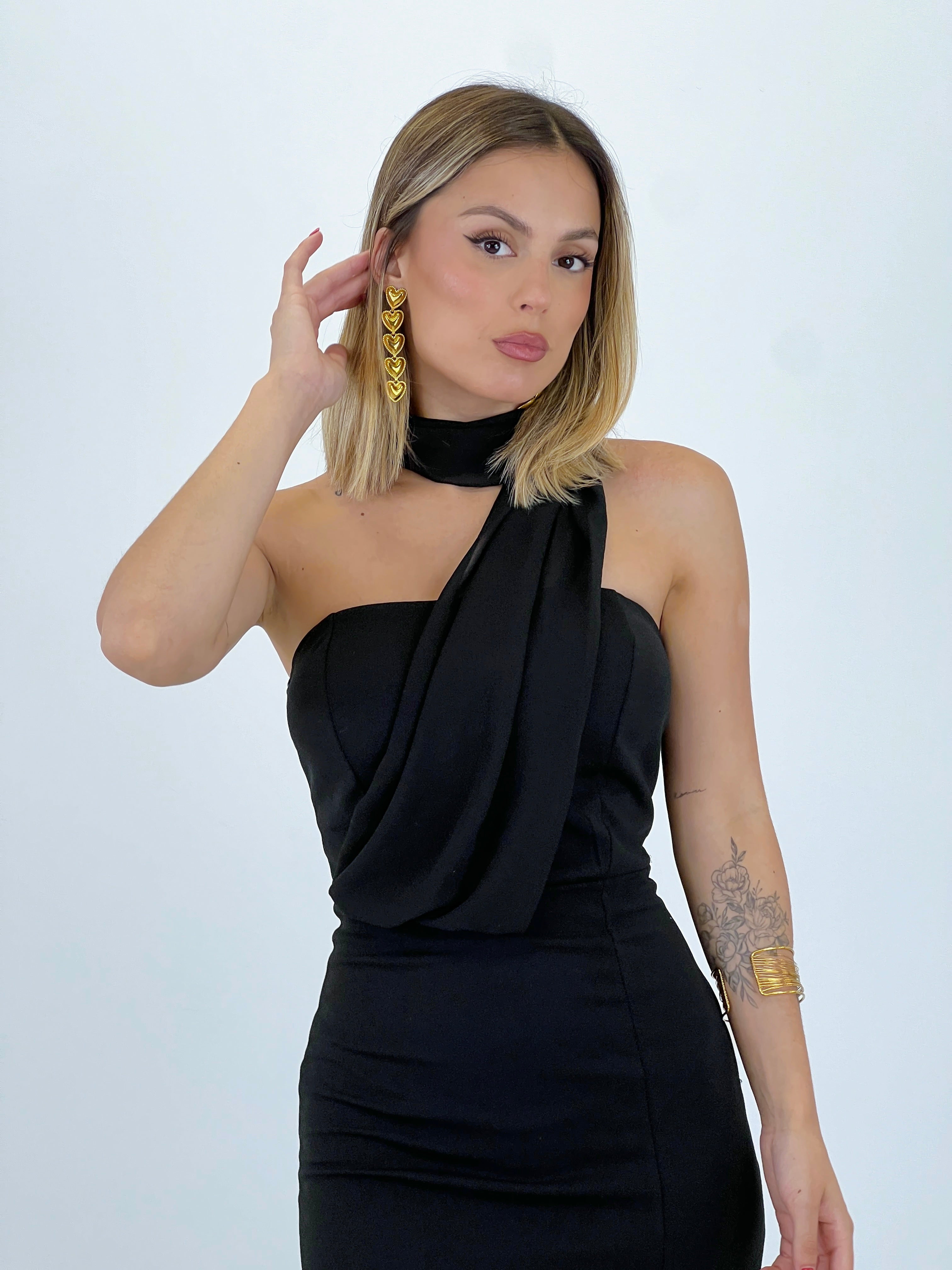 Hanging heart earrings