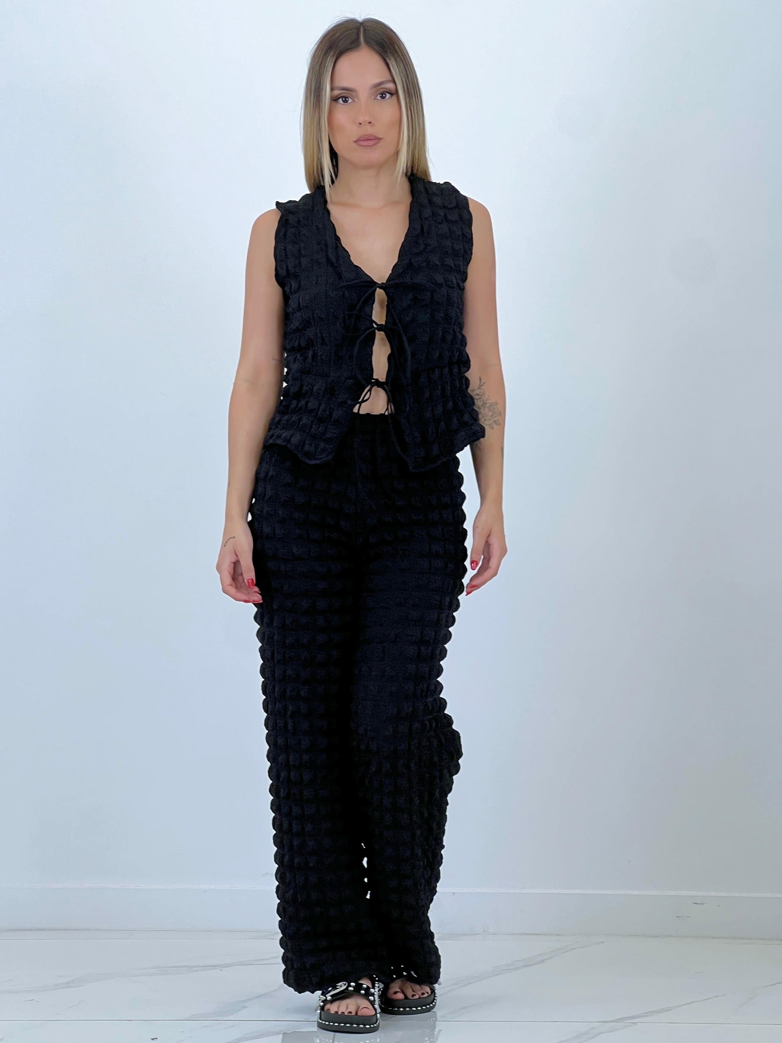 Conjunto chaleco pantalón flare - Zebra&Maduixa®