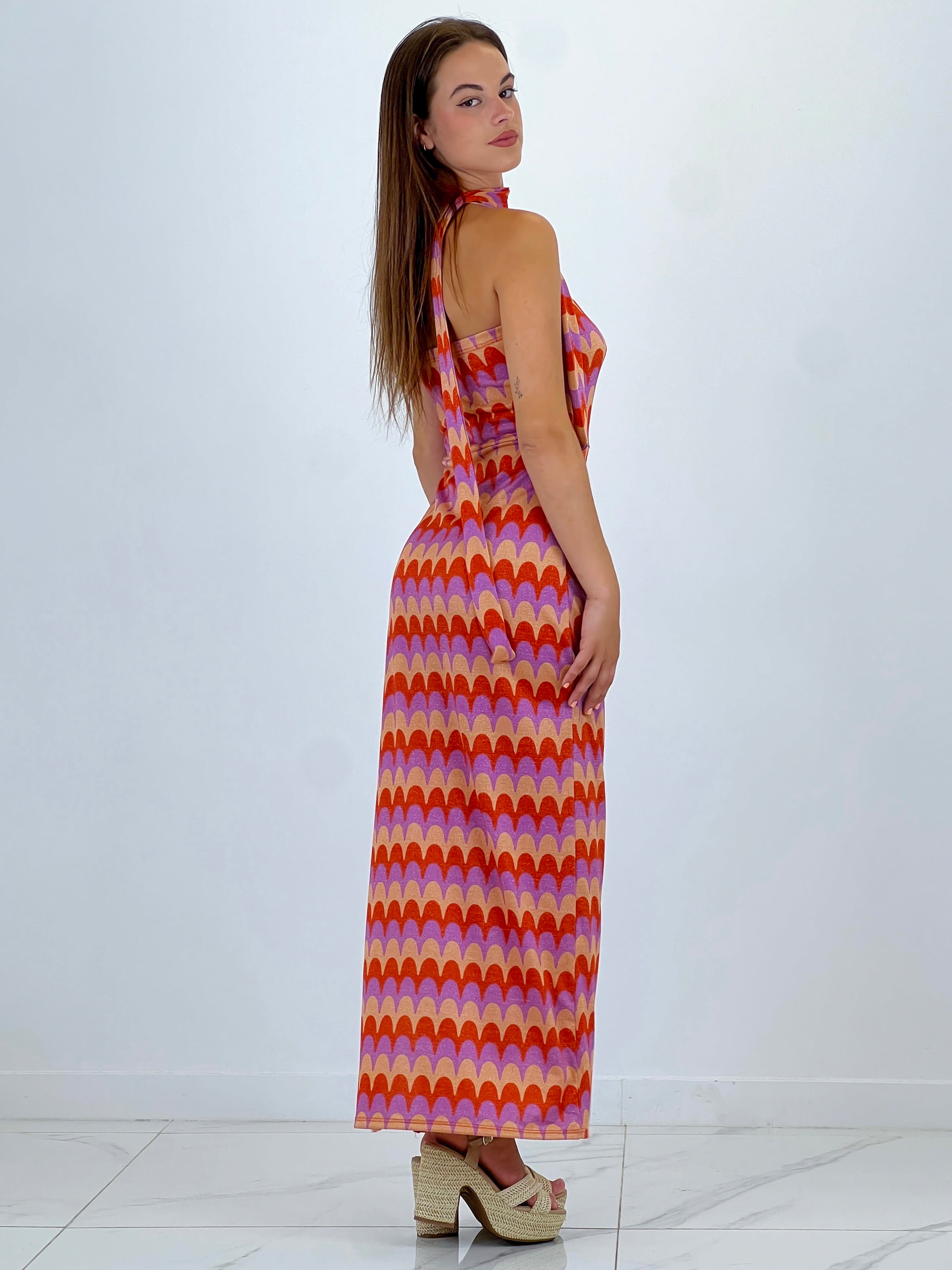 Vestido palabra de honor ondas - Zebra&Maduixa®