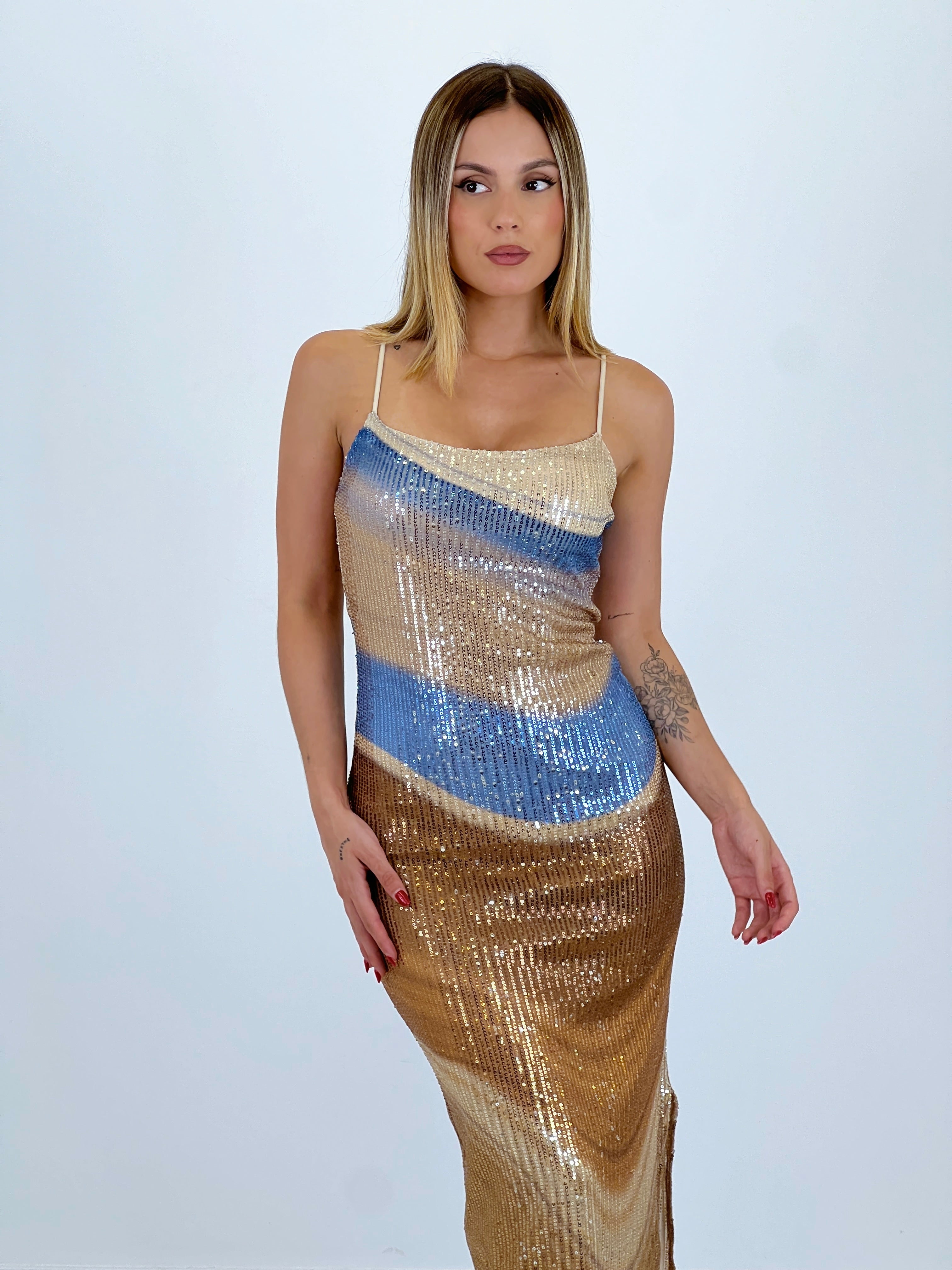 Robe à sequins Libia