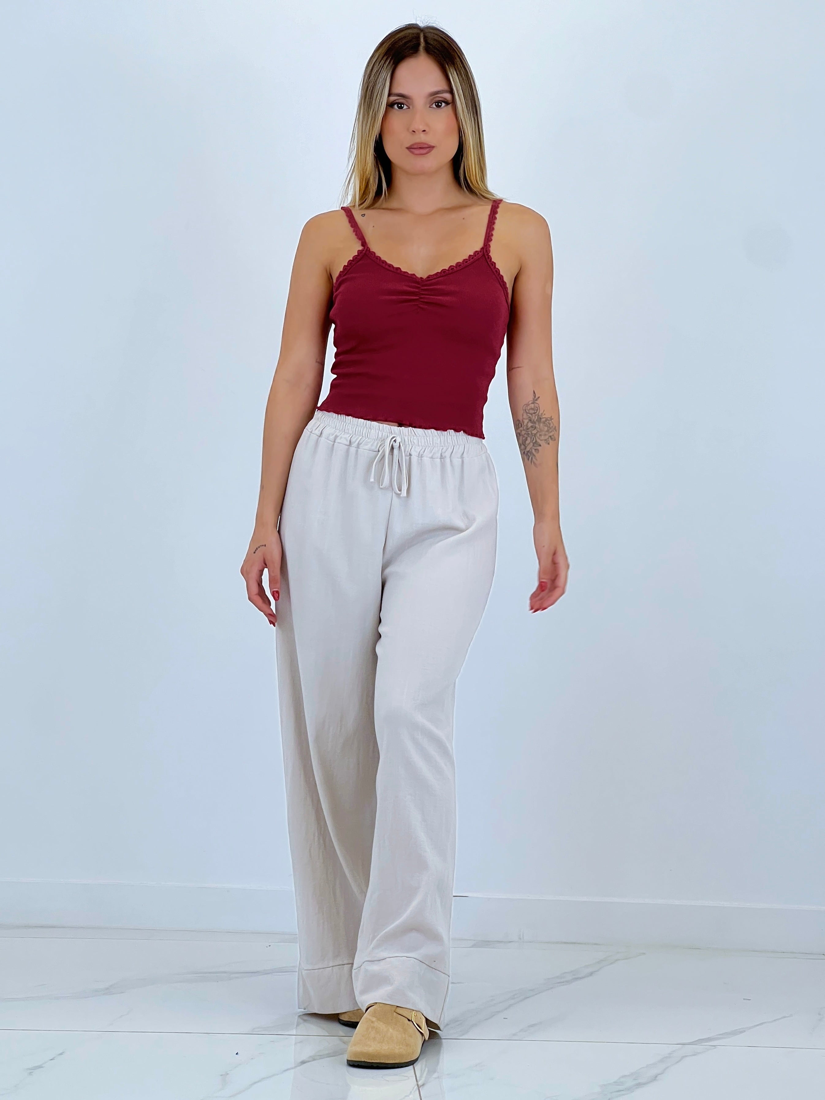 Pantalón palazzo hilo - Zebra&Maduixa®