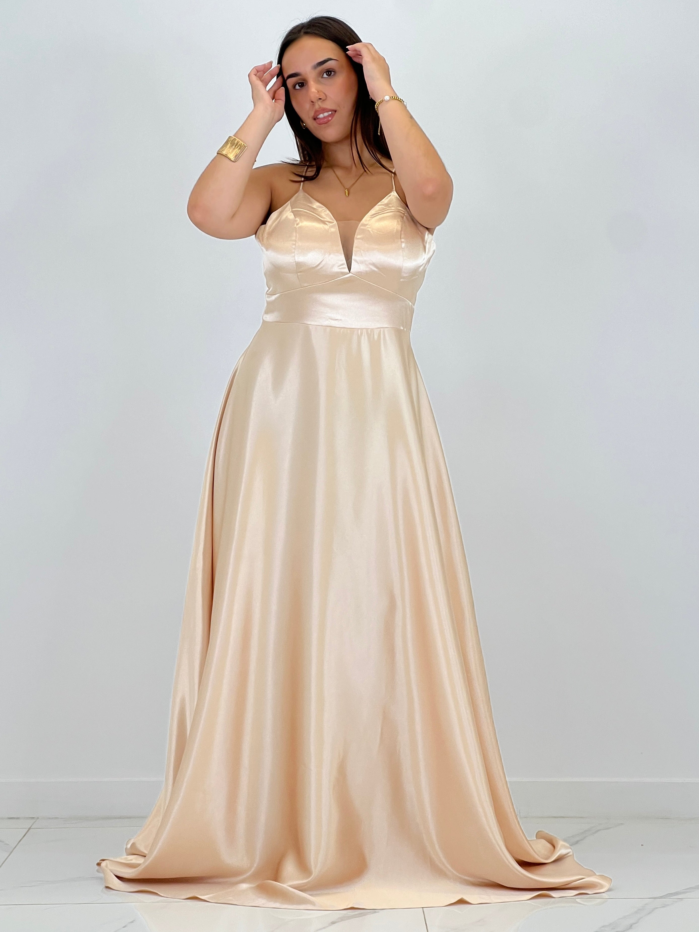 Vestido raso ceremonia Emma - Zebra&Maduixa®