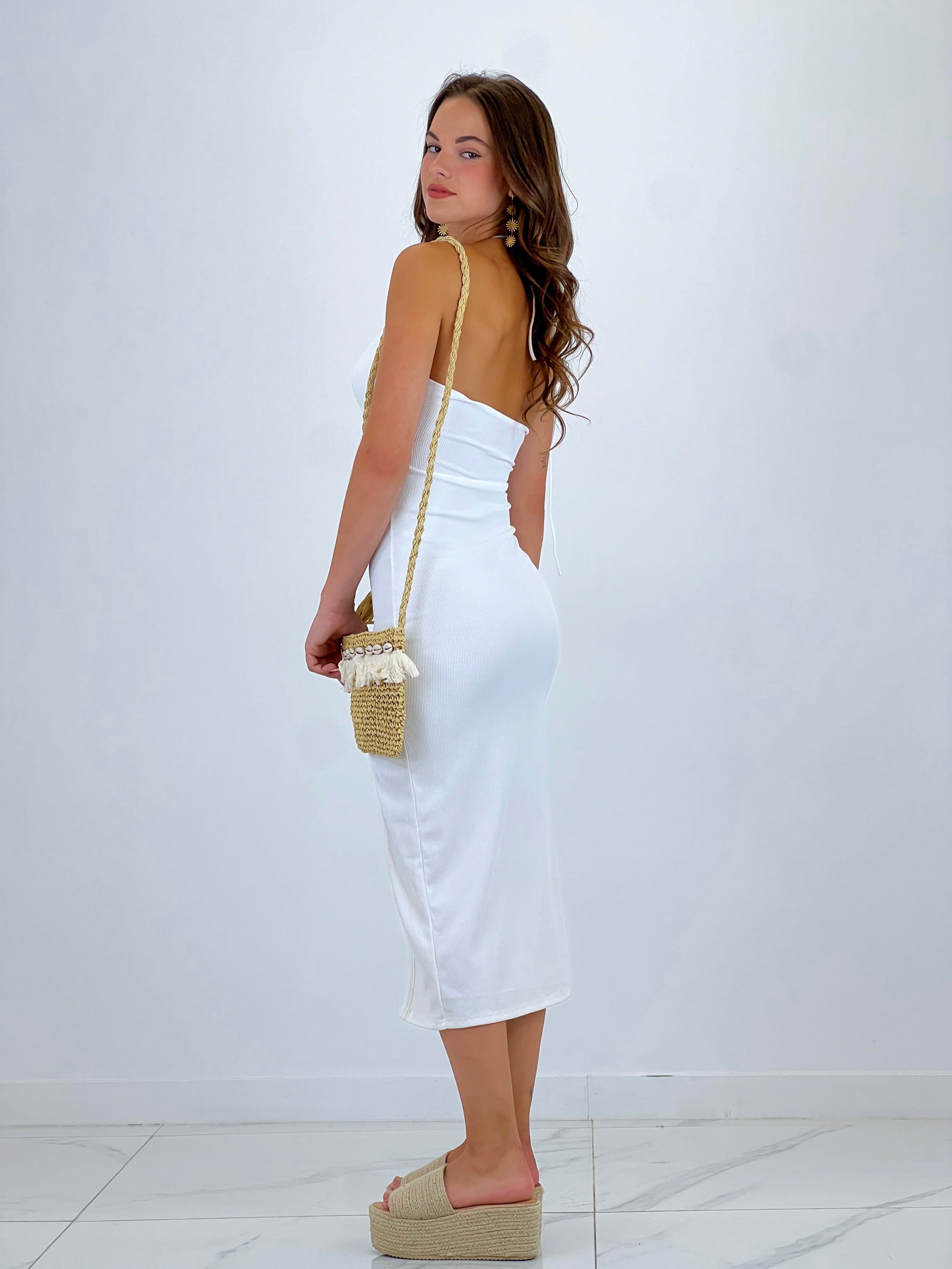 Vestido midi detalle dorado - Zebra&Maduixa®