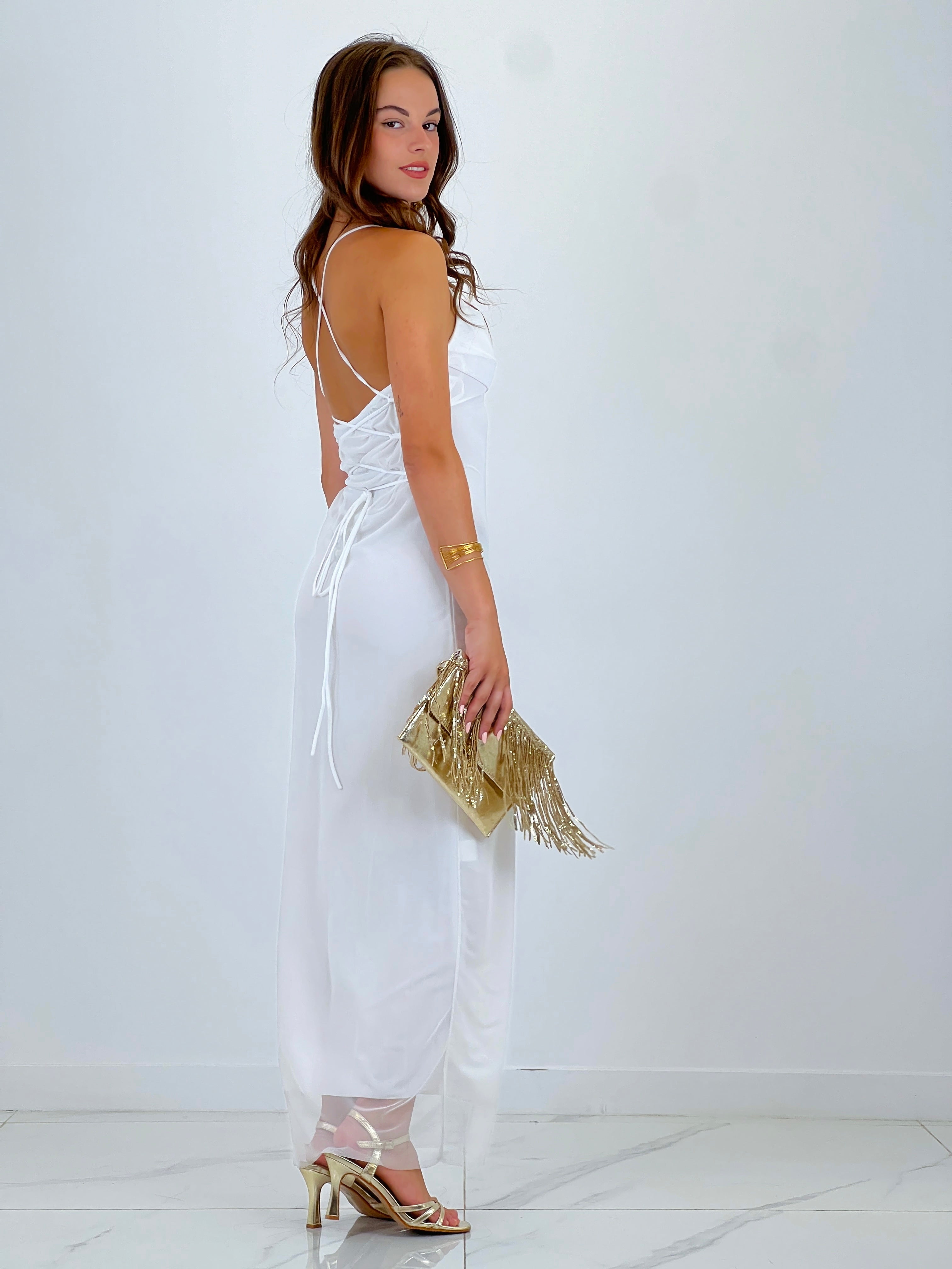 Vestido midi tirante tul - Zebra&Maduixa®