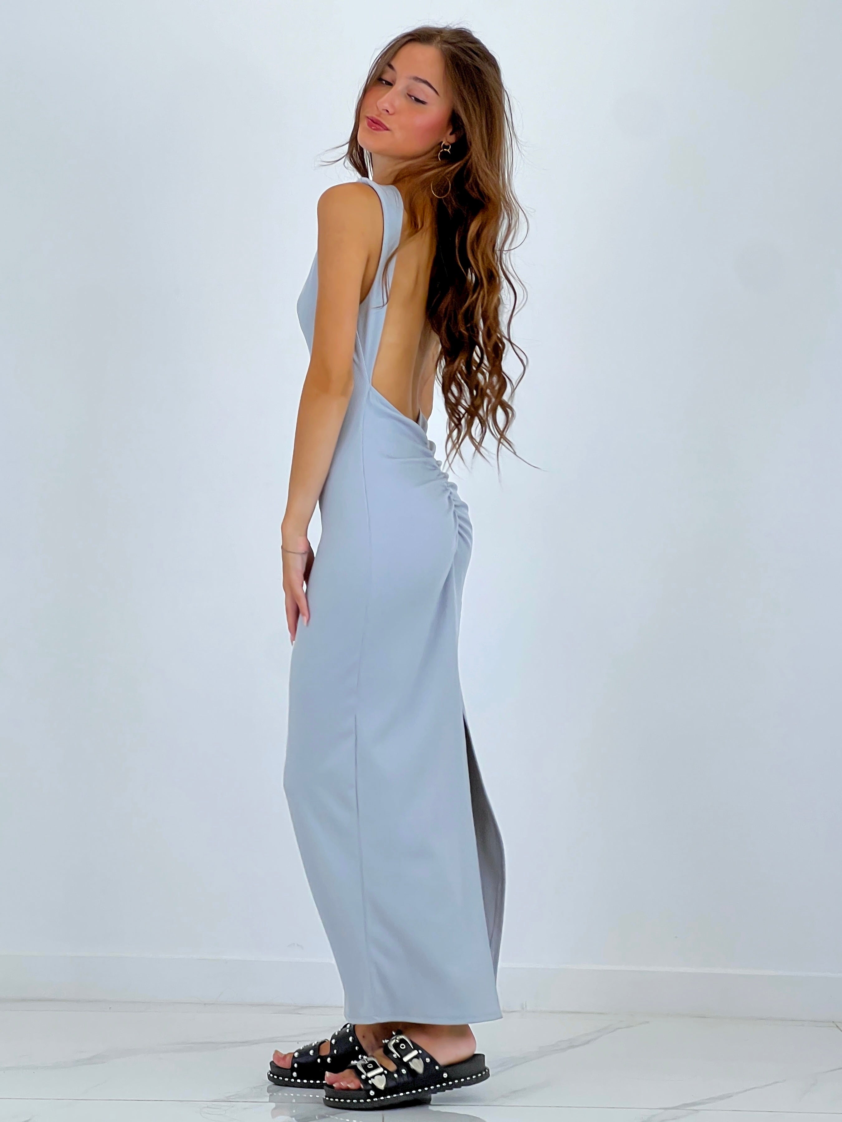 Vestido canalé espalda fruncida - Zebra&Maduixa®