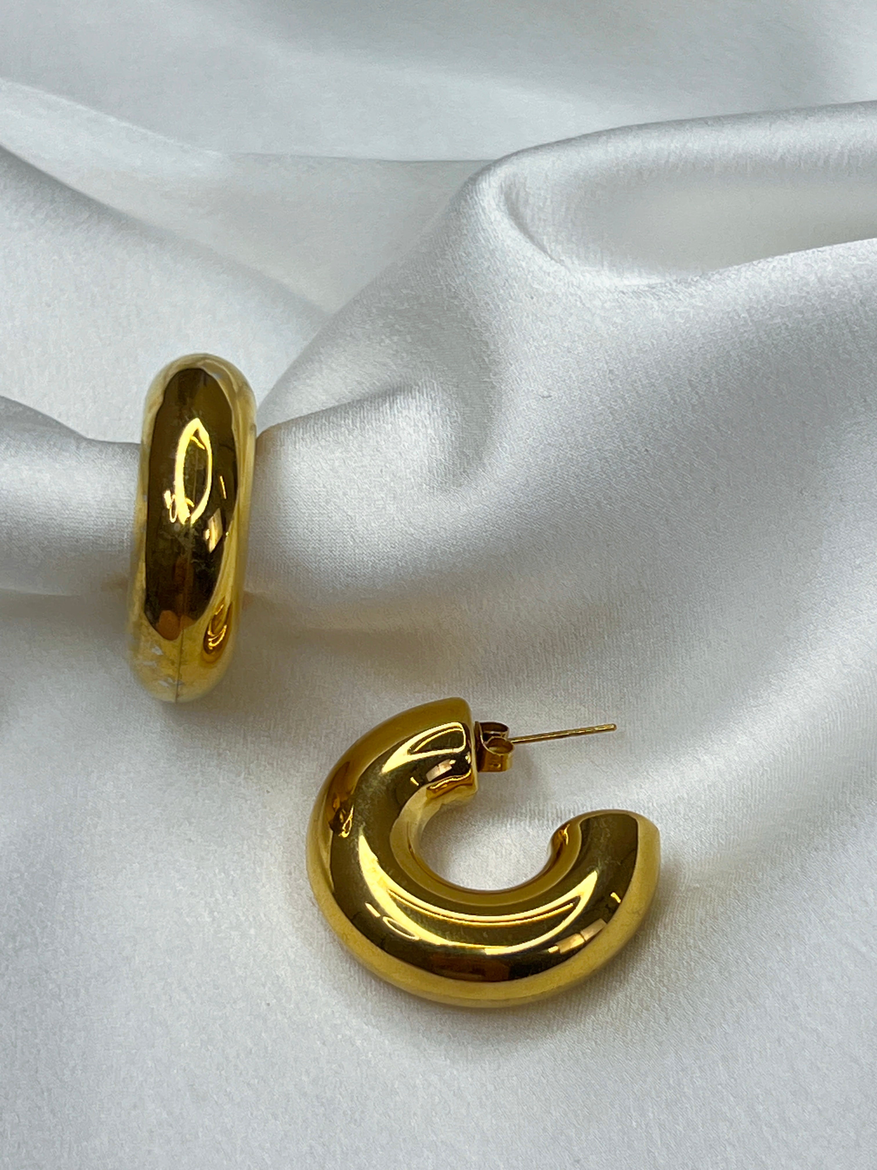 Pendientes aro grueso mediano - Zebra&Maduixa®