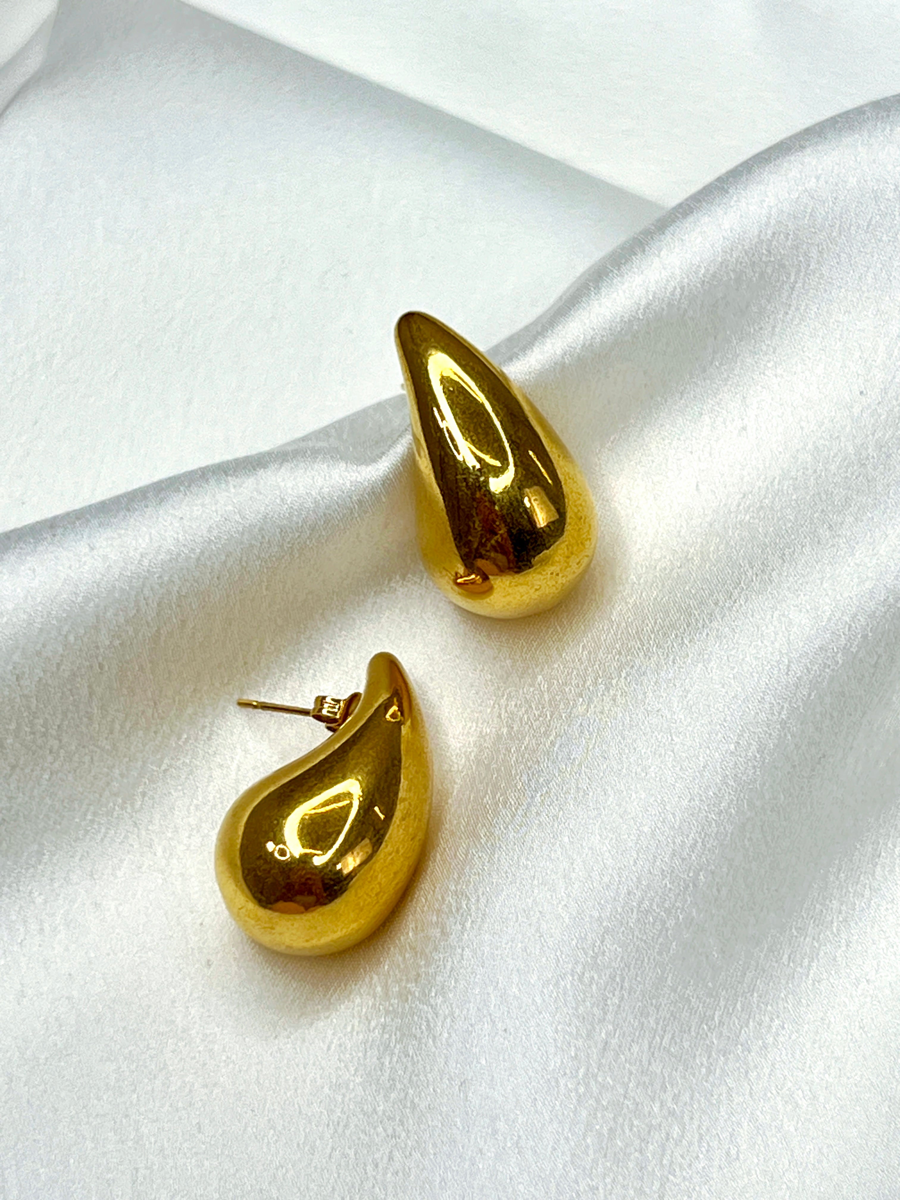 Pendientes gota dorado - Zebra&Maduixa®