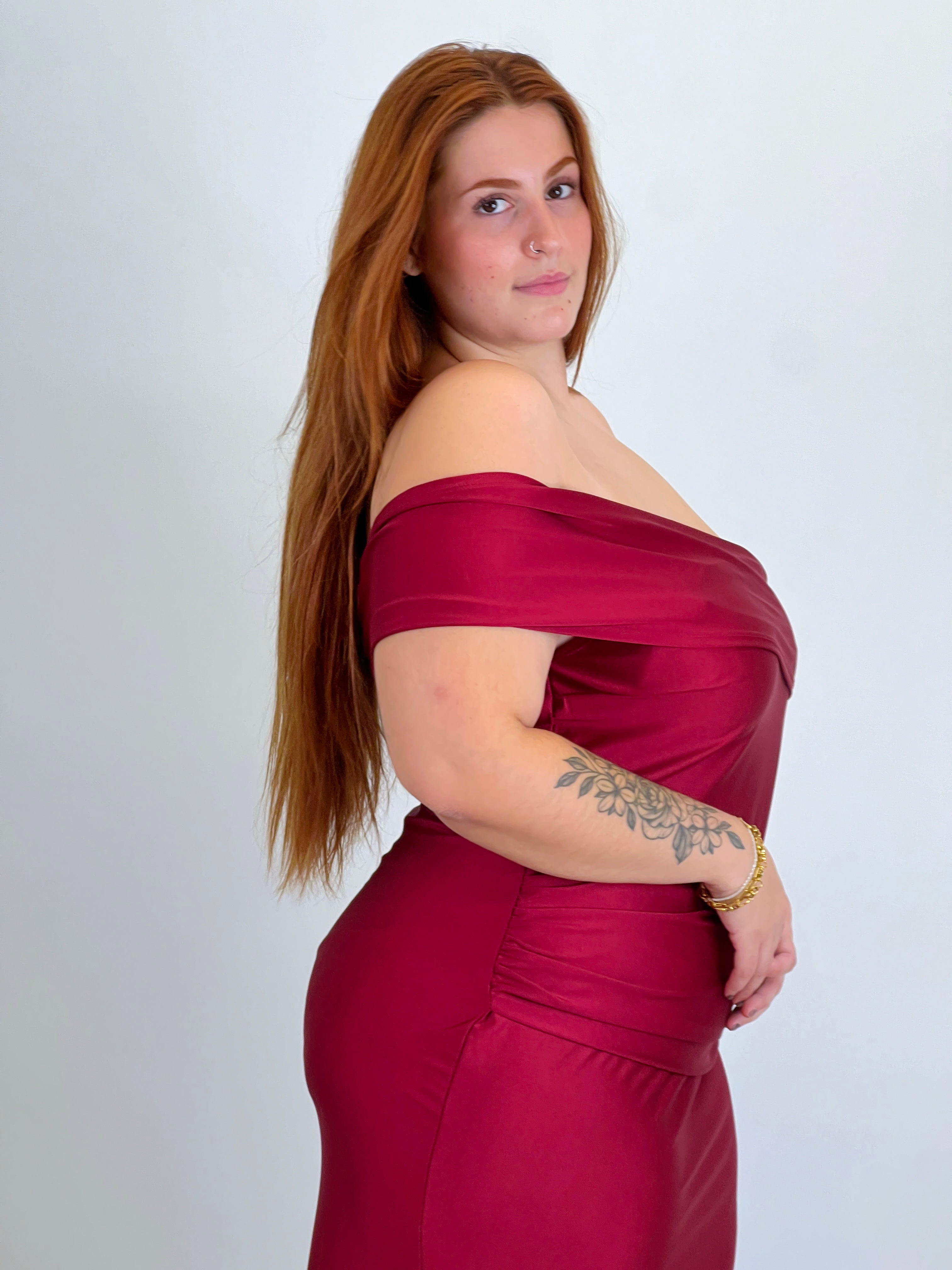 Vestido satinado Grace Plus size - Zebra&Maduixa®