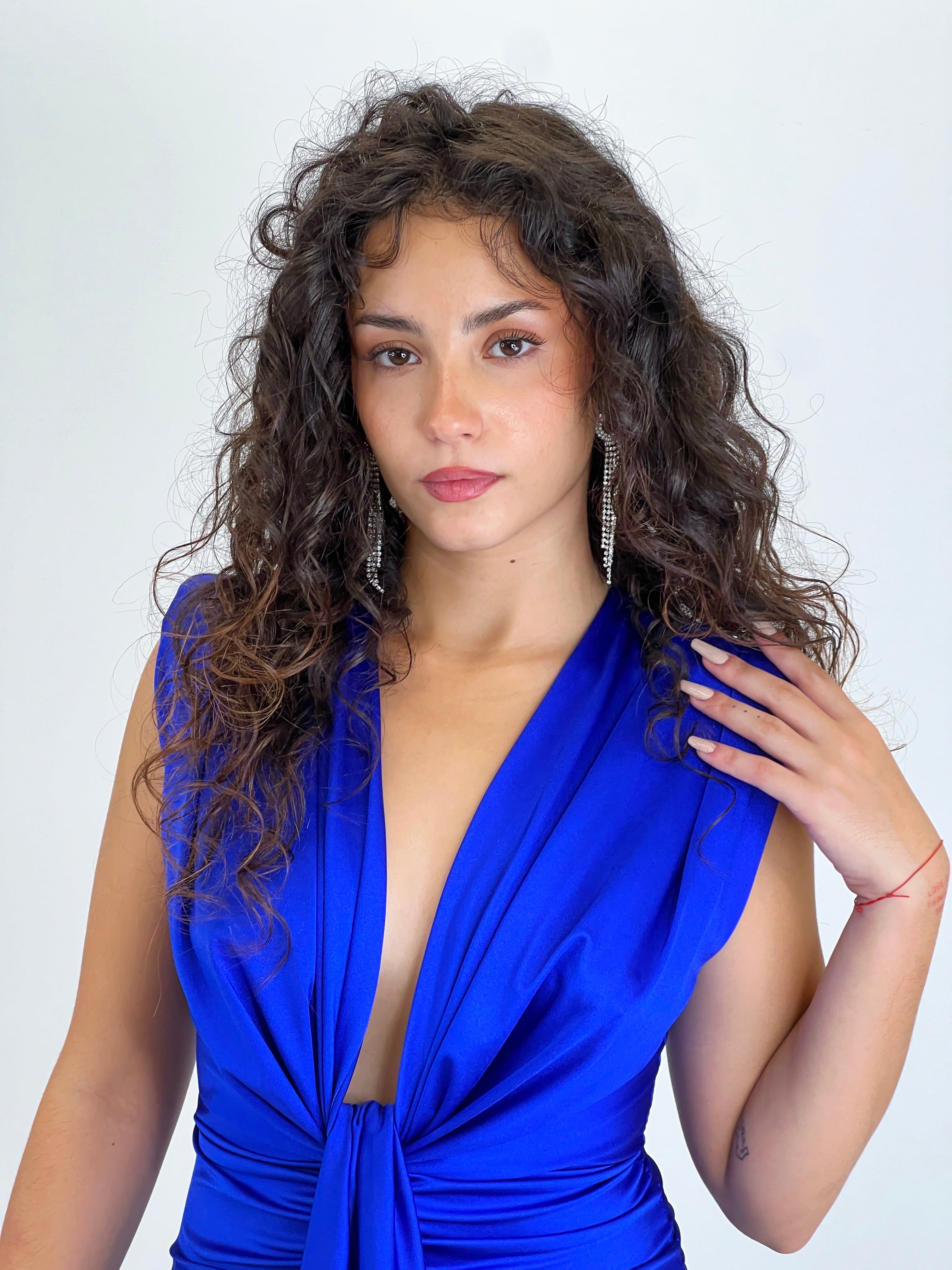 Robe midi Gia nouée