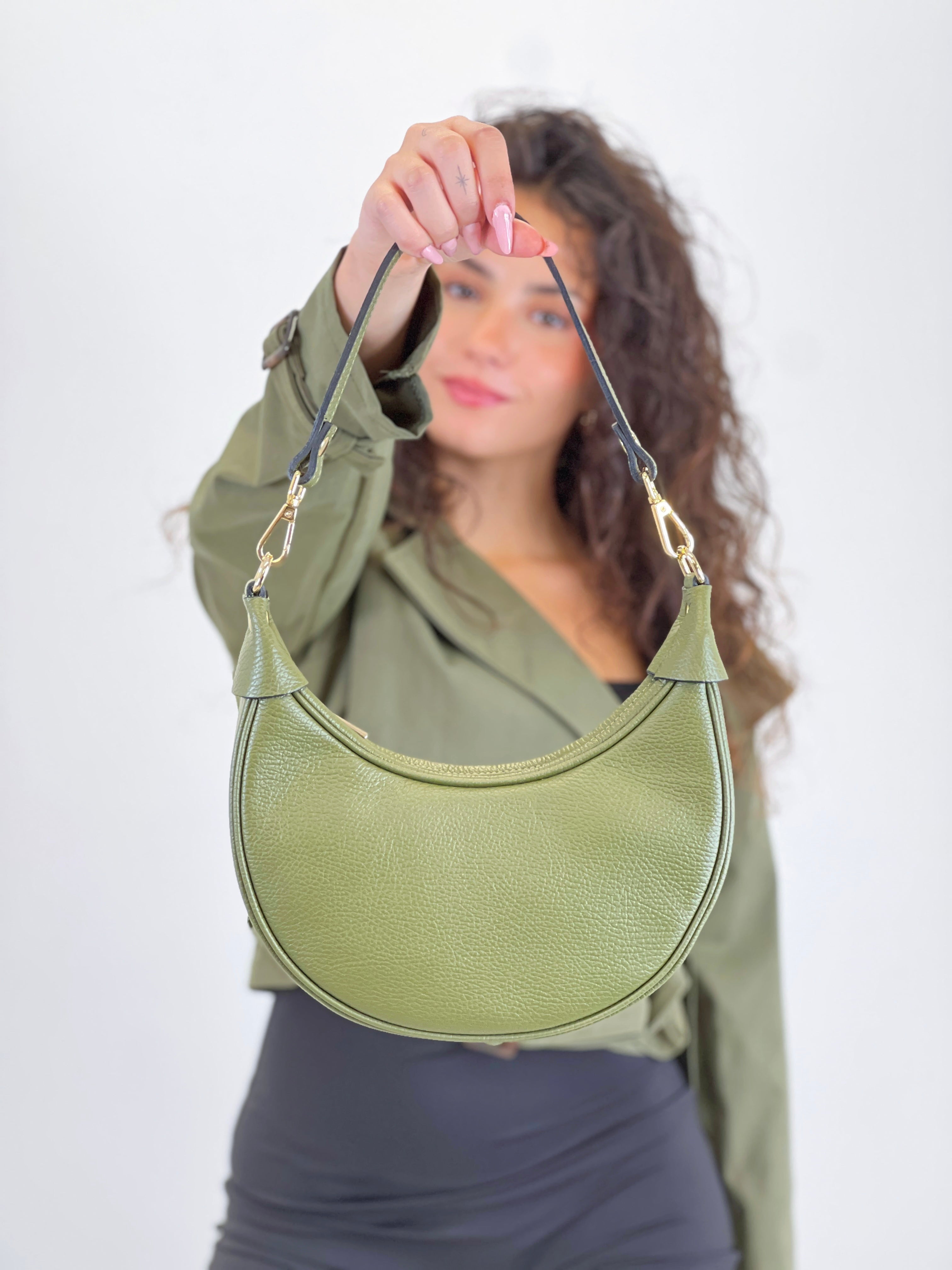 Sac hobo en cuir