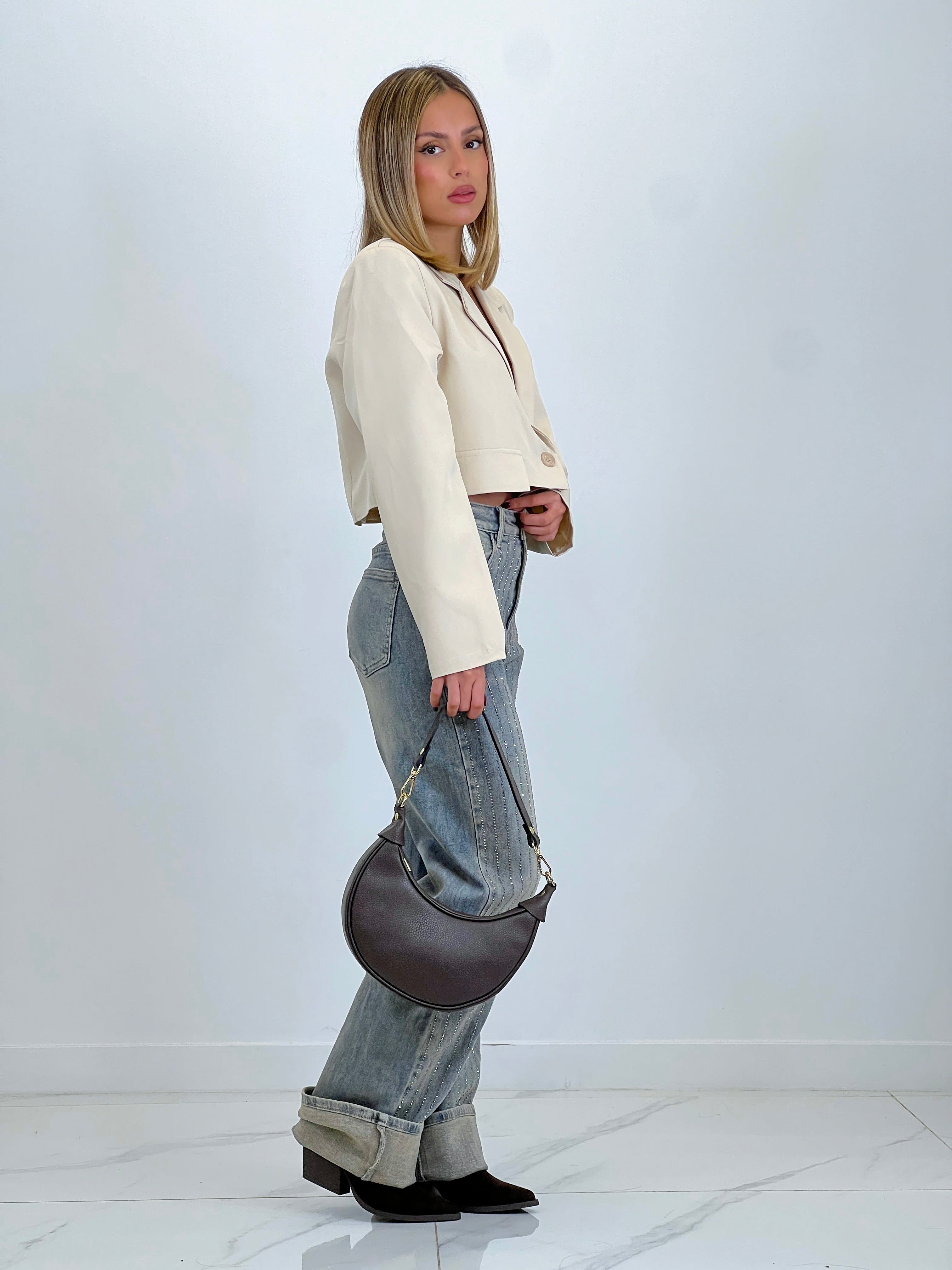 Sac hobo en cuir
