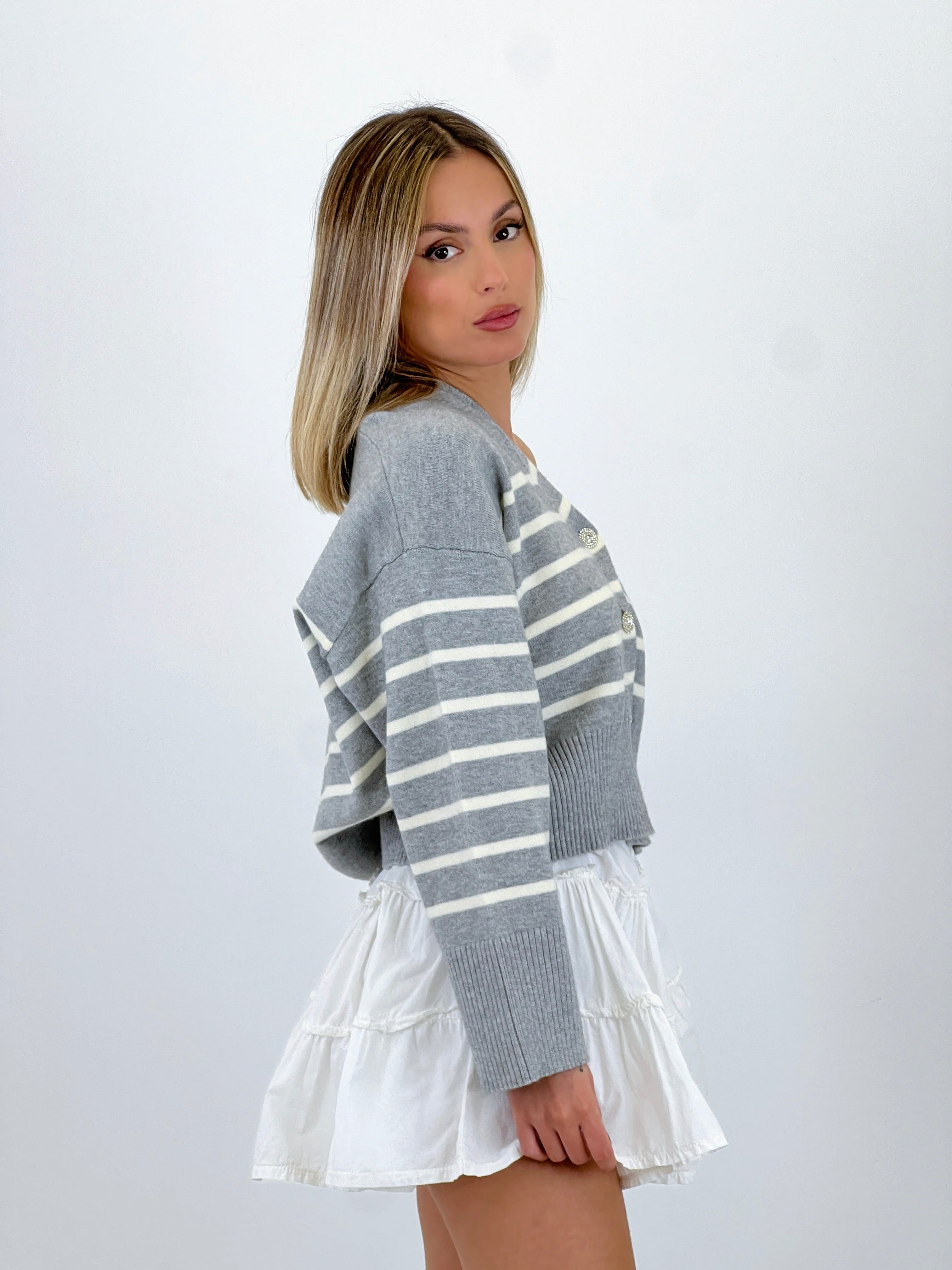 Chaqueta rayas botones - Zebra&Maduixa®