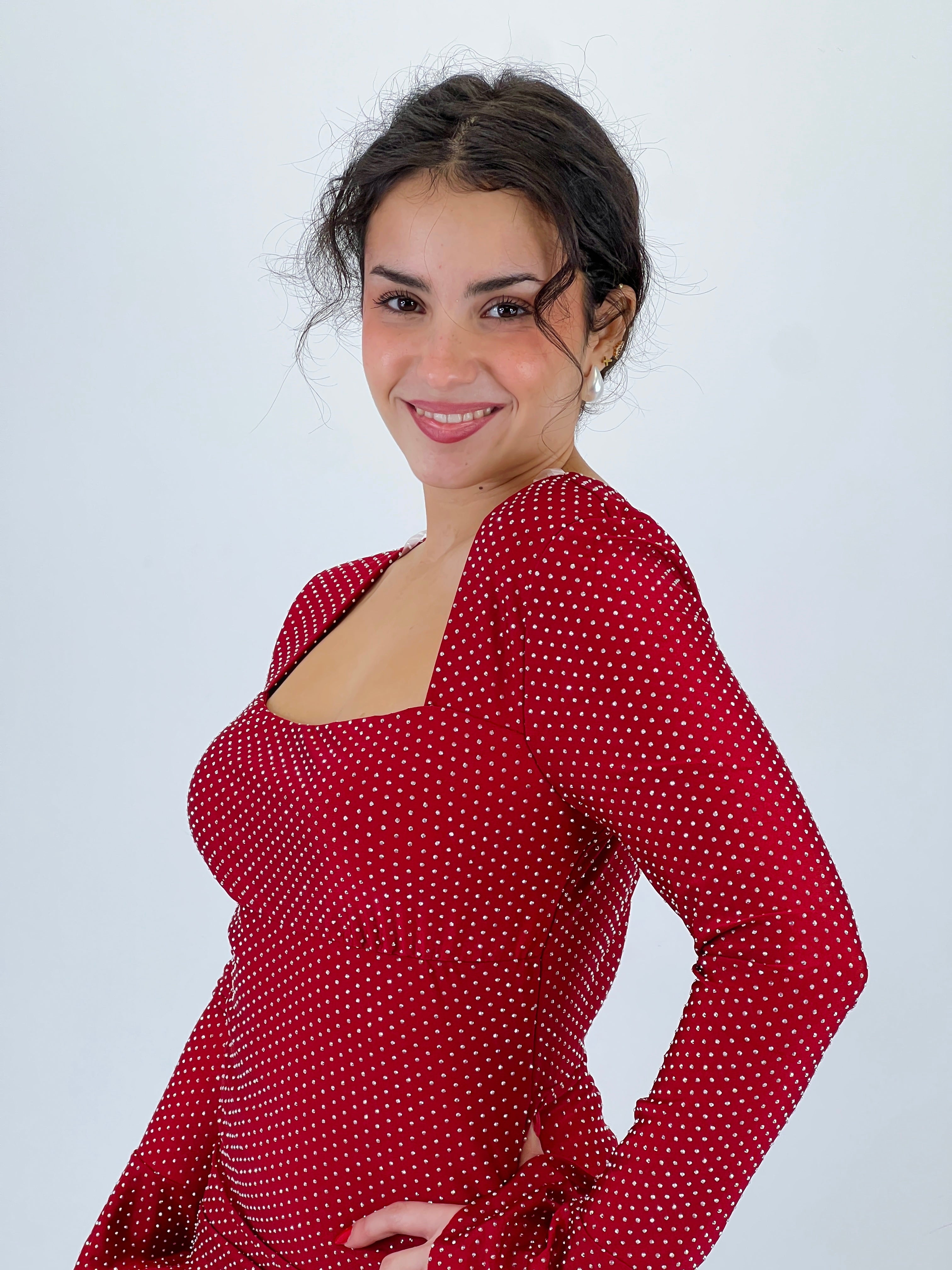 Vestido cristales manga larga - Zebra&Maduixa®