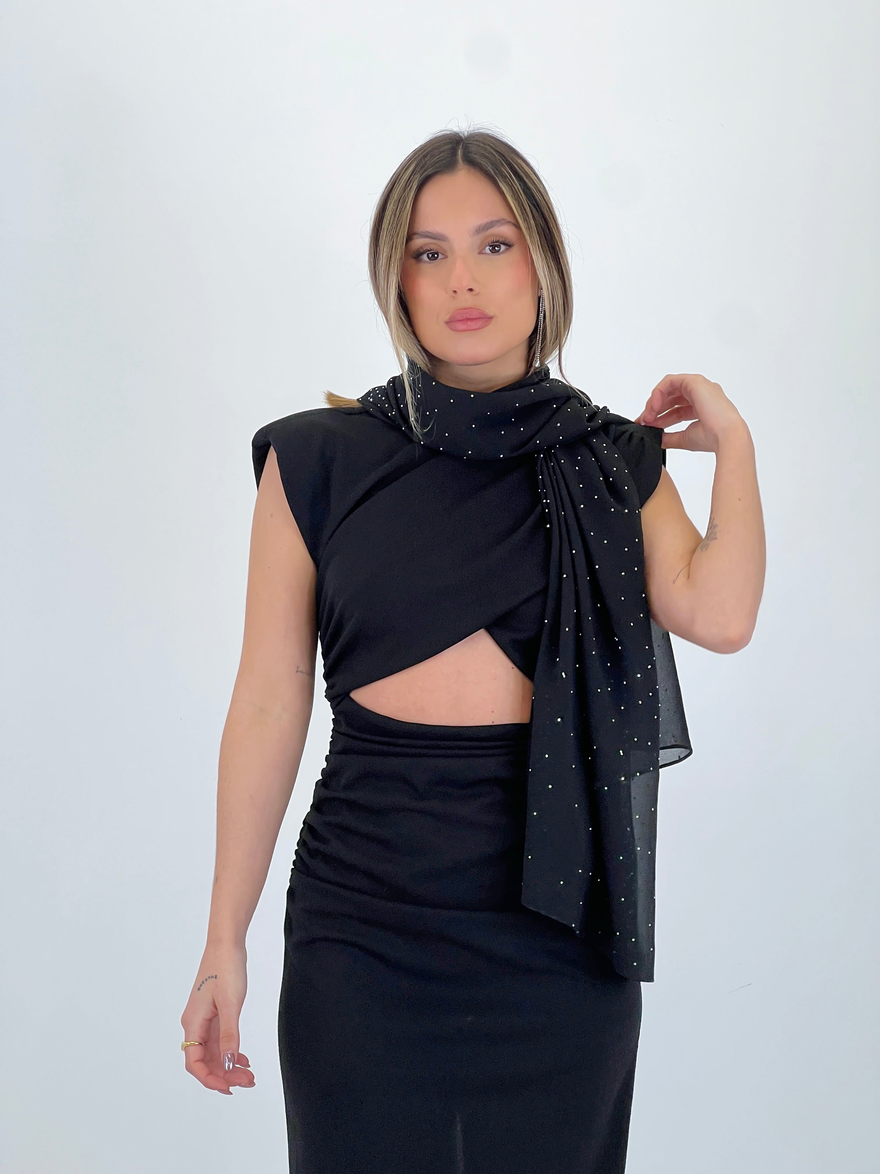 Vestido cut out midi Mirta - Zebra&Maduixa®