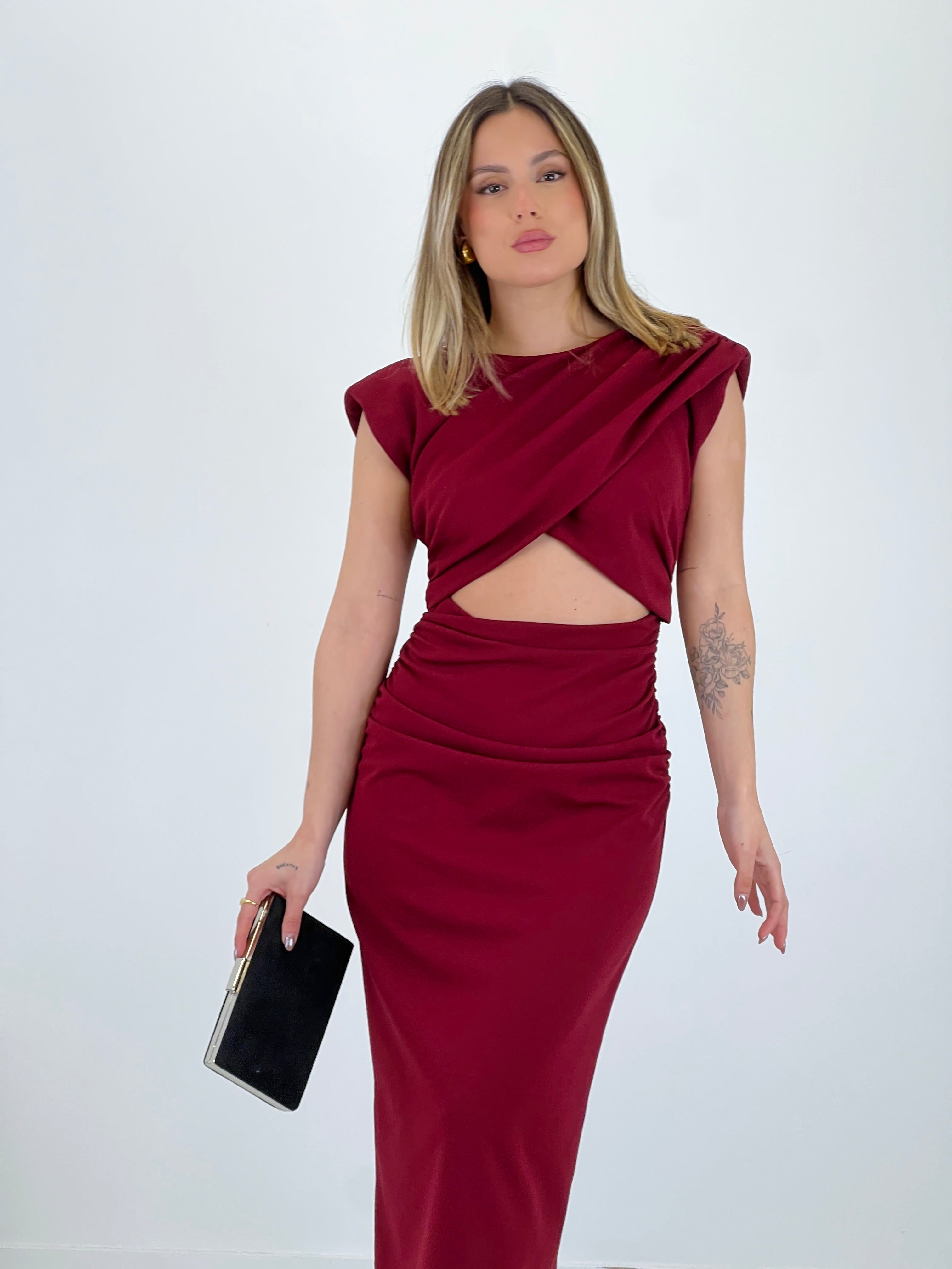 Vestido cut out midi Mirta - Zebra&Maduixa®