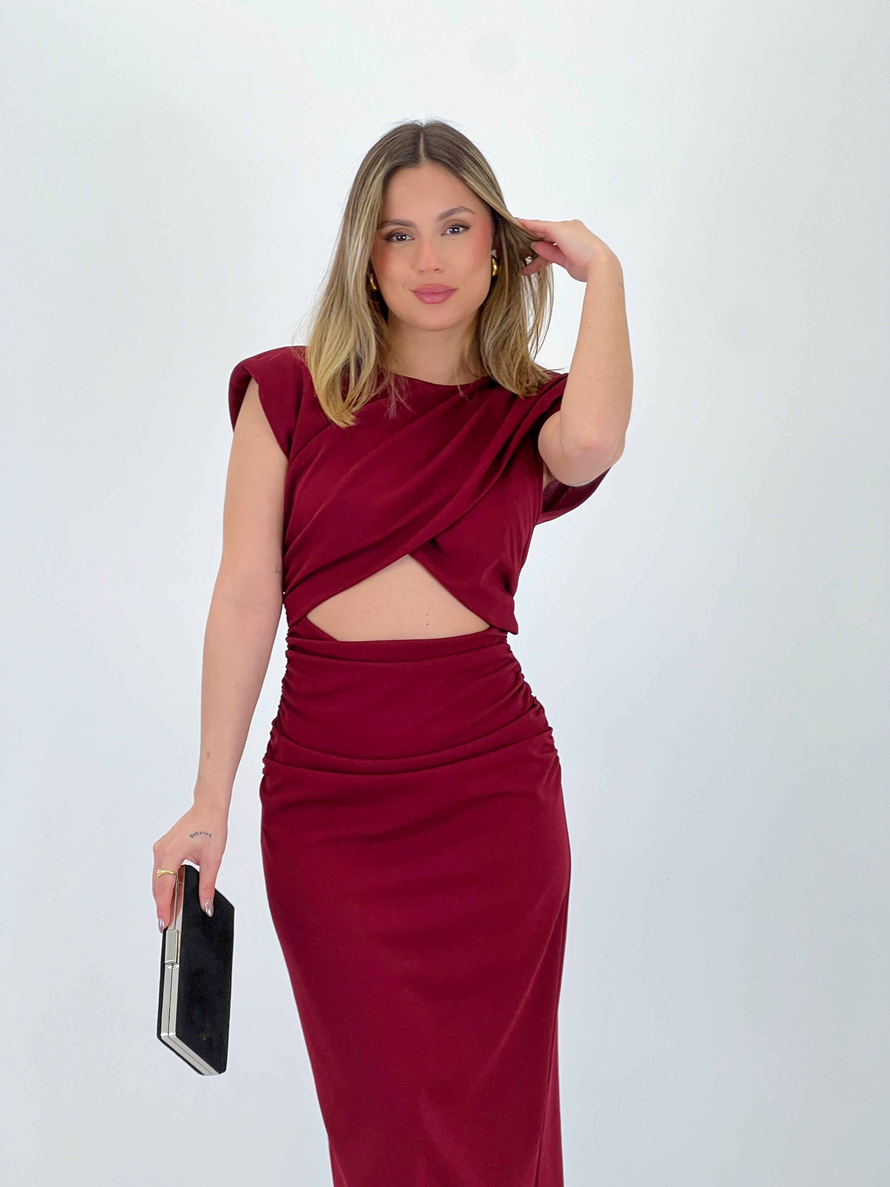 Vestido cut out midi Mirta - Zebra&Maduixa®