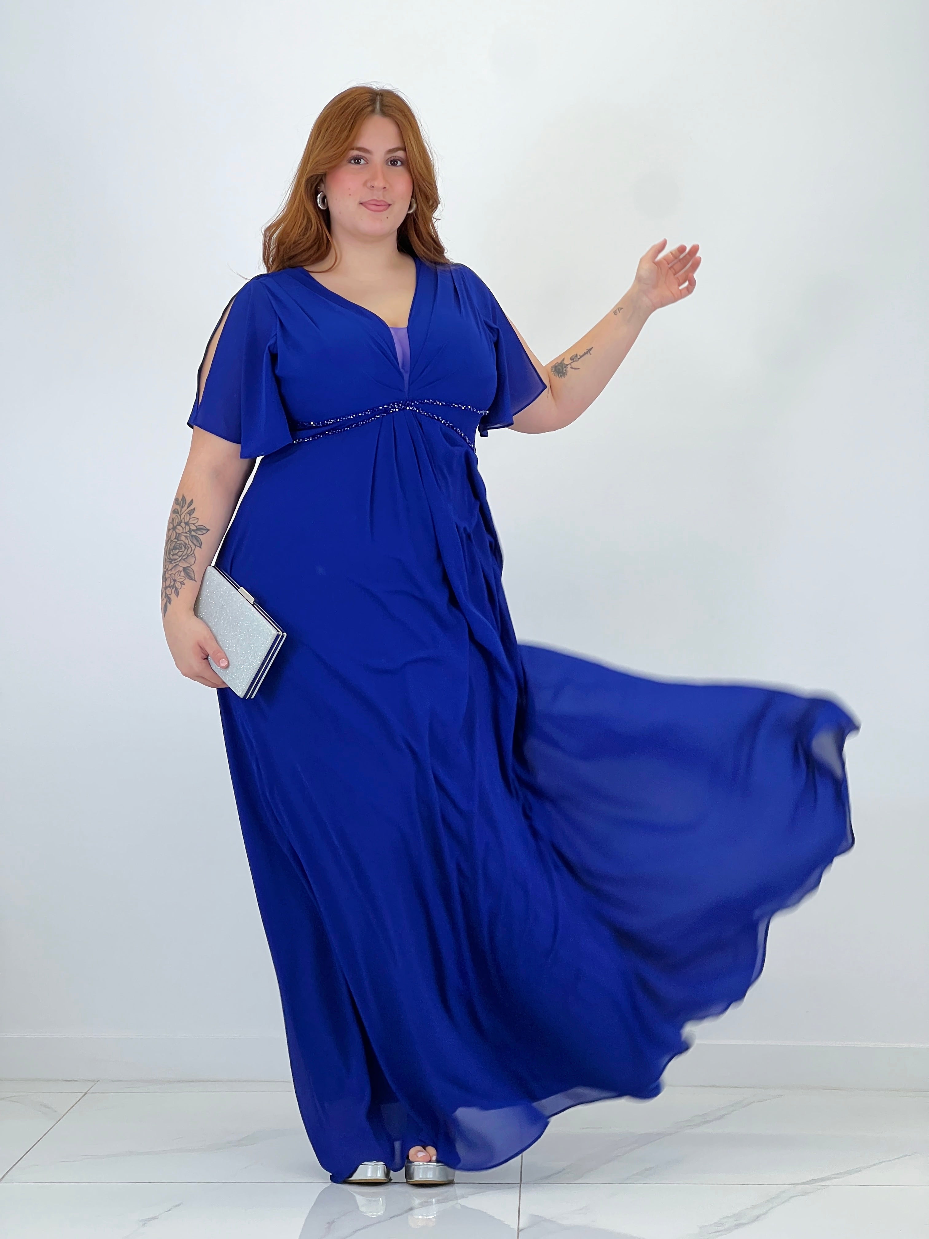 Vestido cintura pedrería Frida