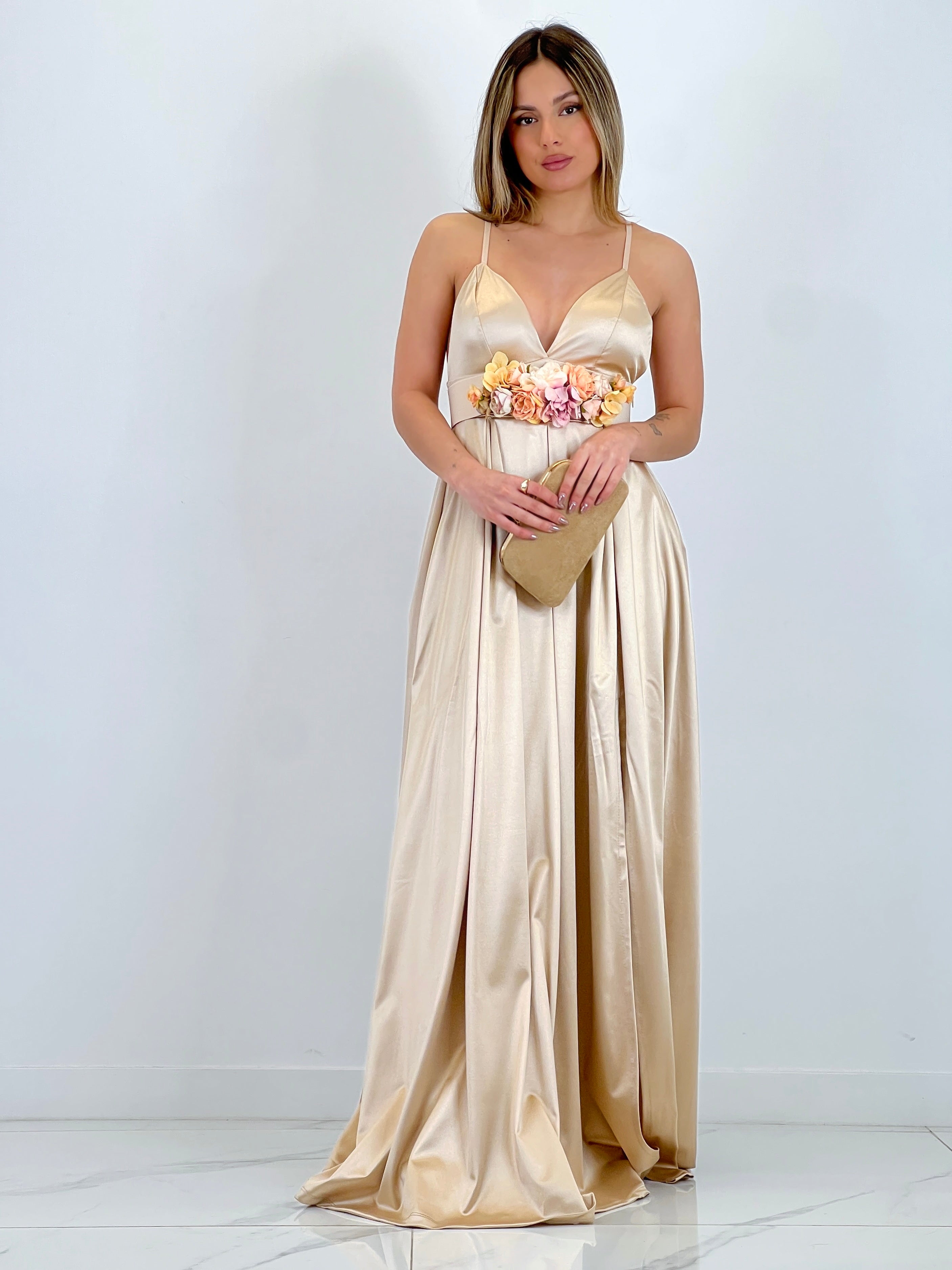Seline satin dress