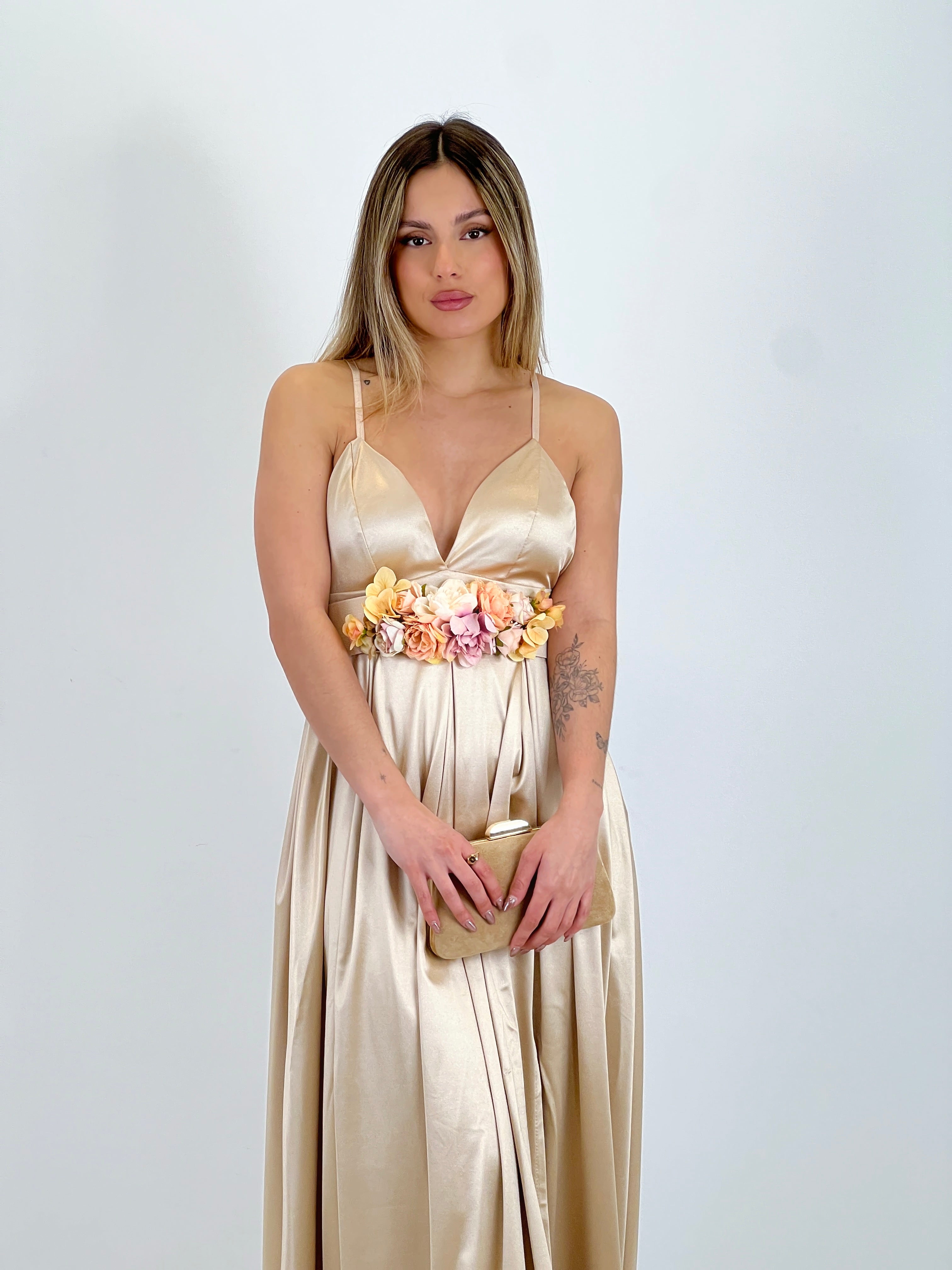 Seline satin dress